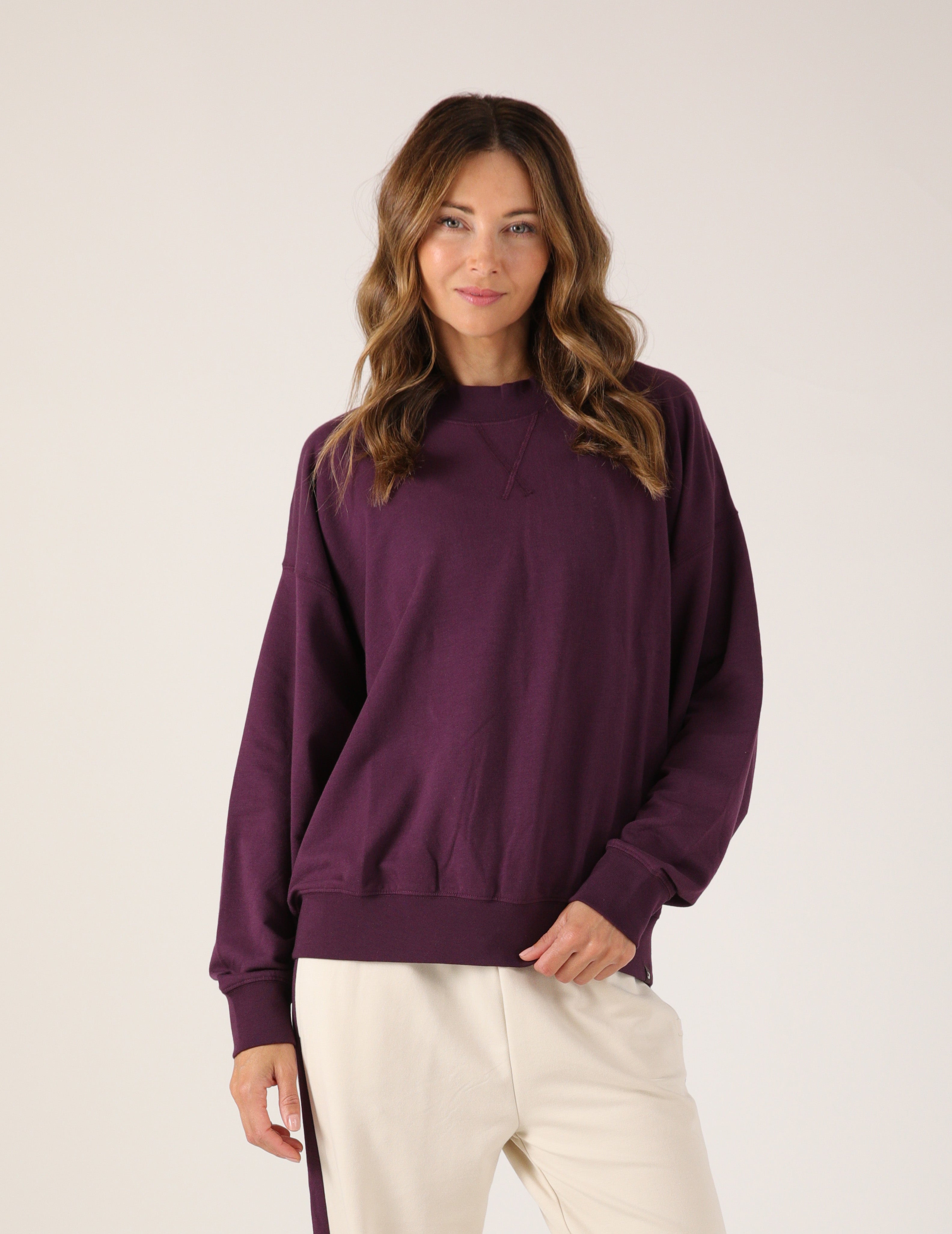 Vintage Oversized Crew: Blackberry Jam