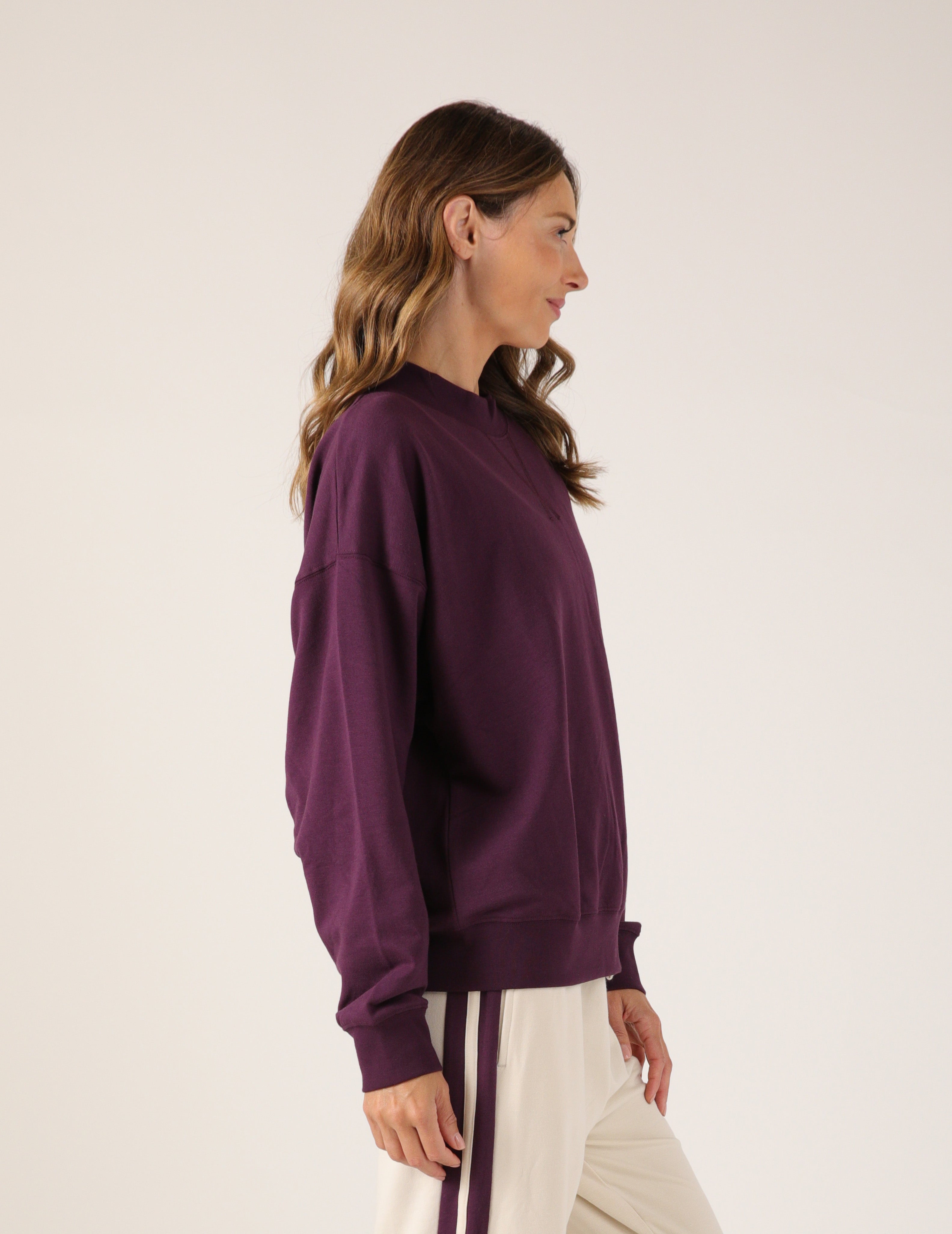 Vintage Oversized Crew: Blackberry Jam