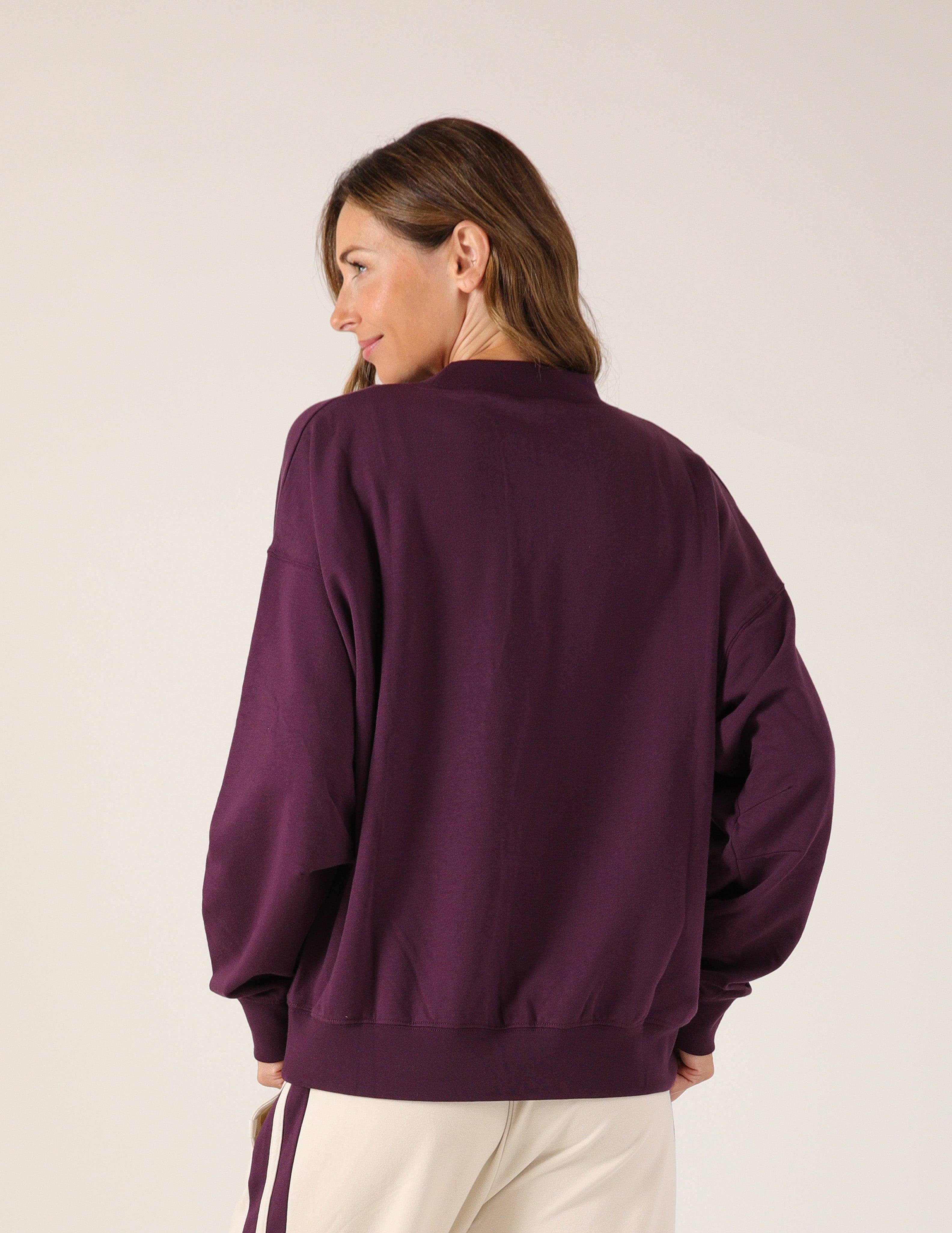 Vintage Oversized Crew: Blackberry Jam