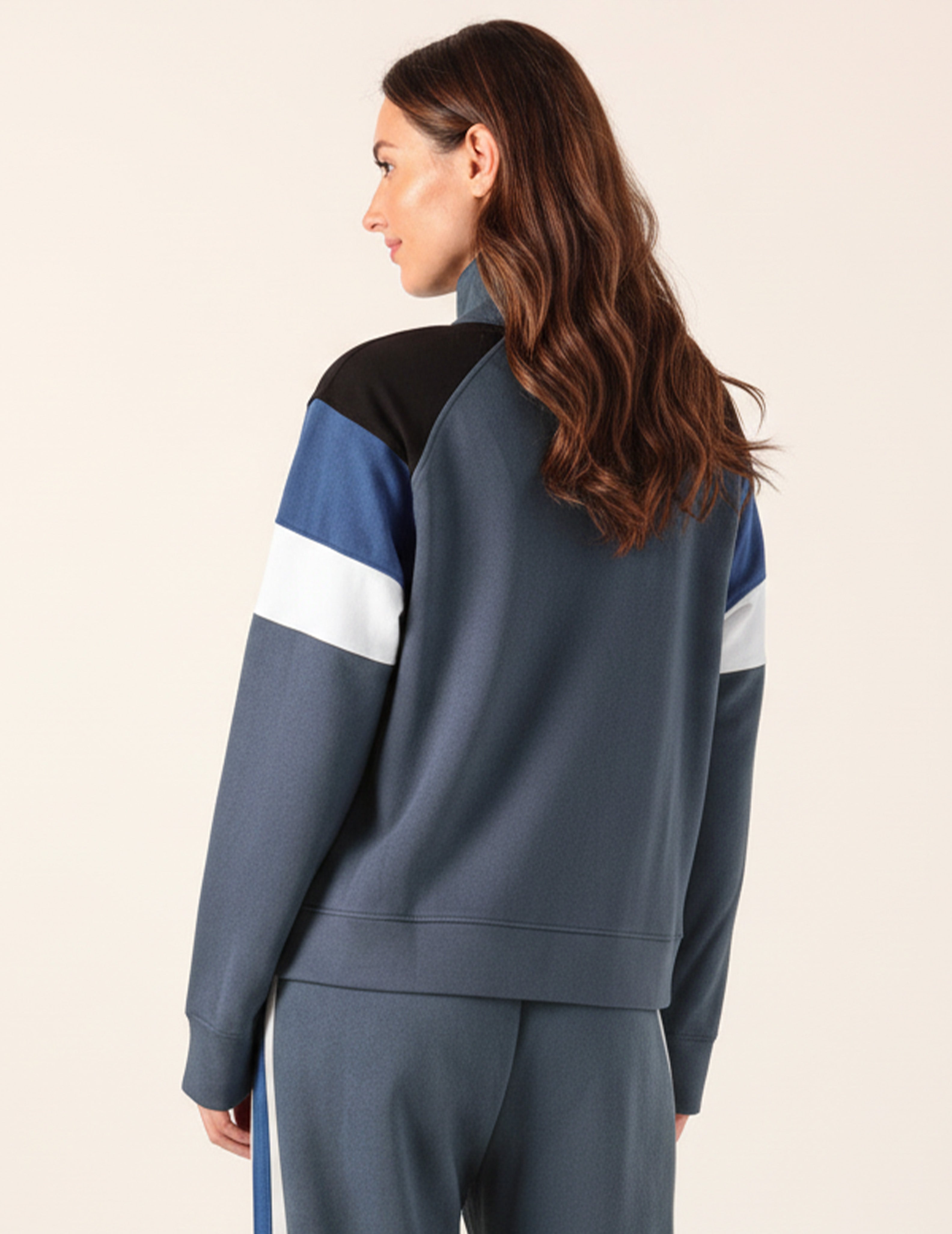 Daily Scuba 1/4 Zip: Slate Colorblock