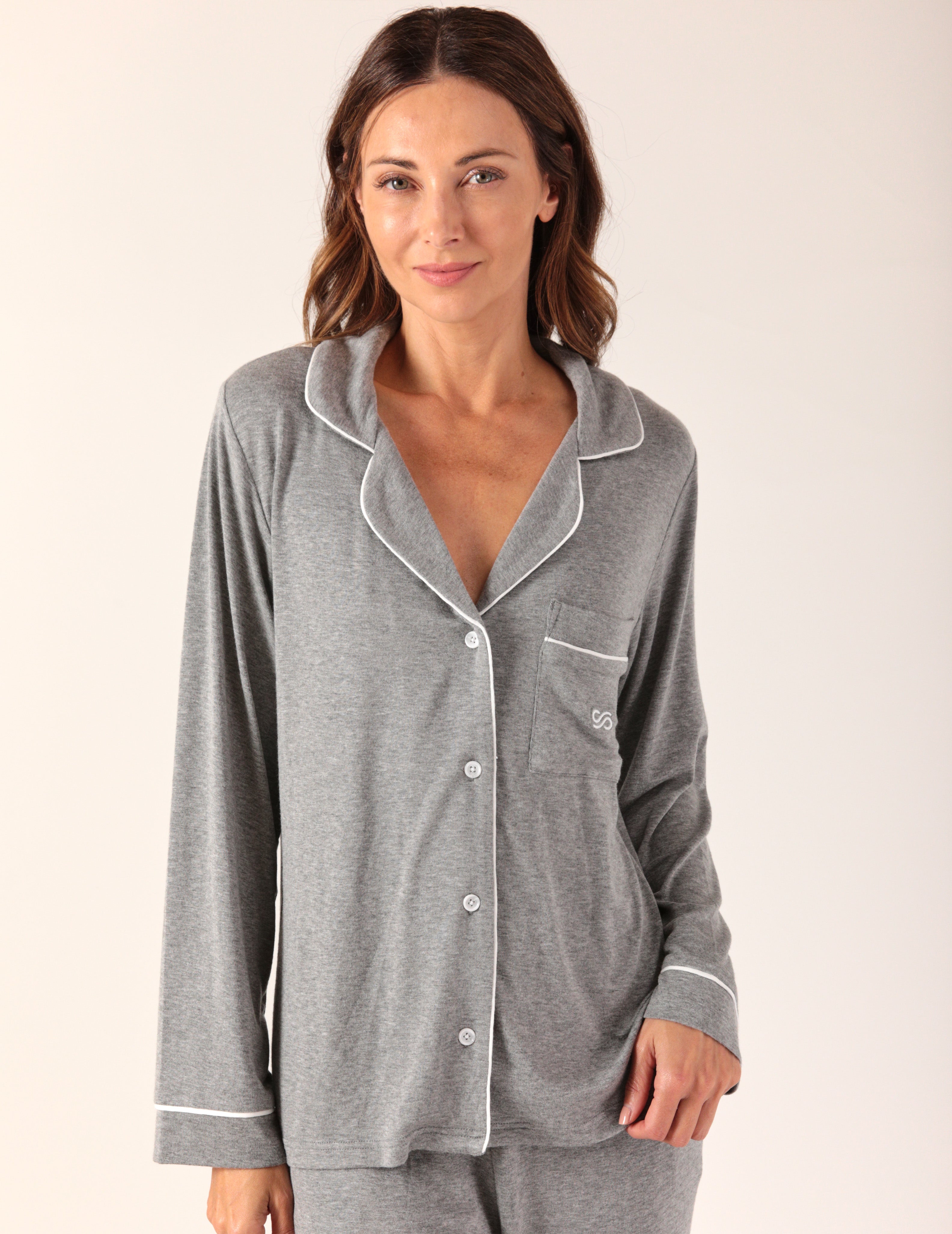 Midnight PJ Set: Heather Grey