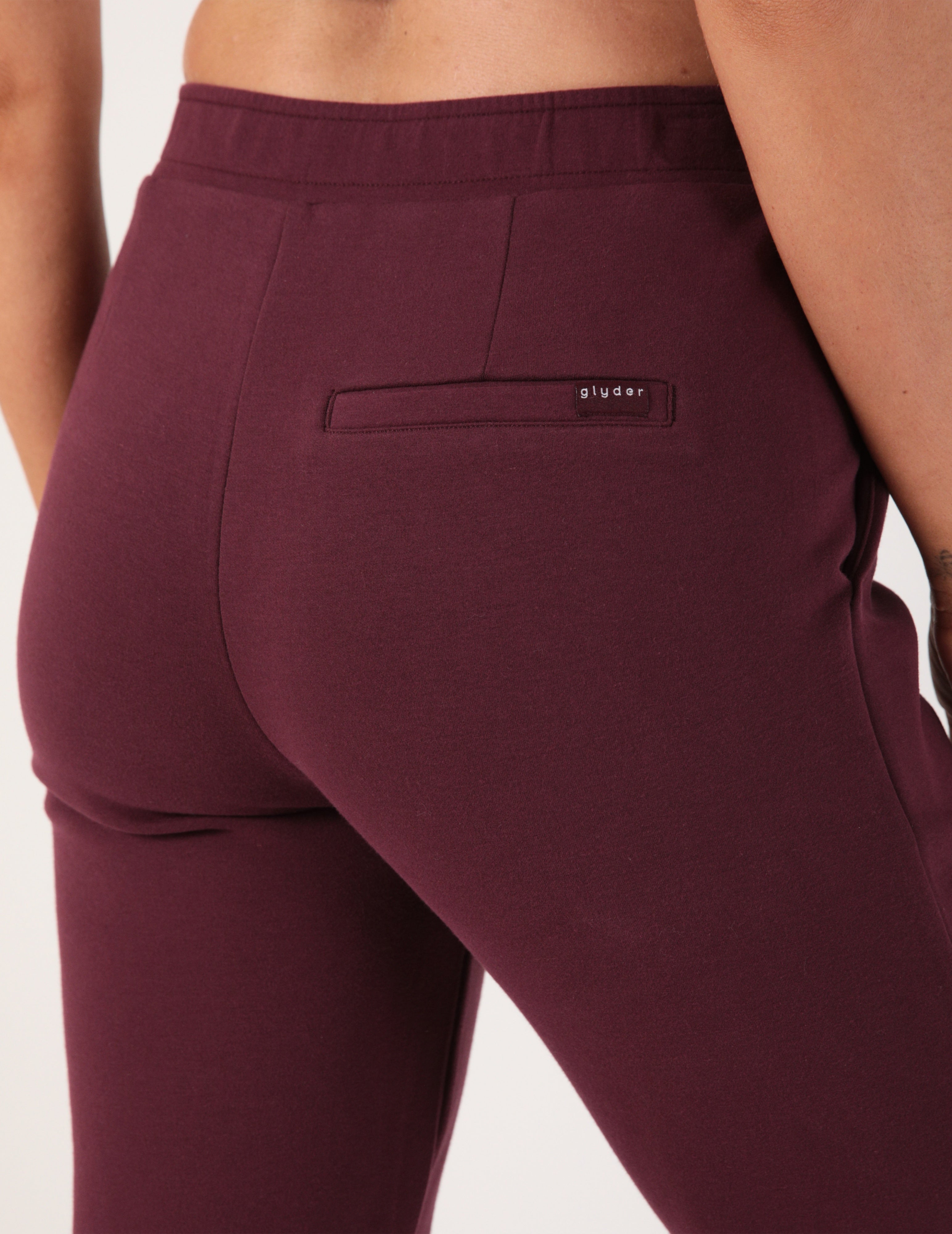 Polished Sweatpant: Crimson Velvet