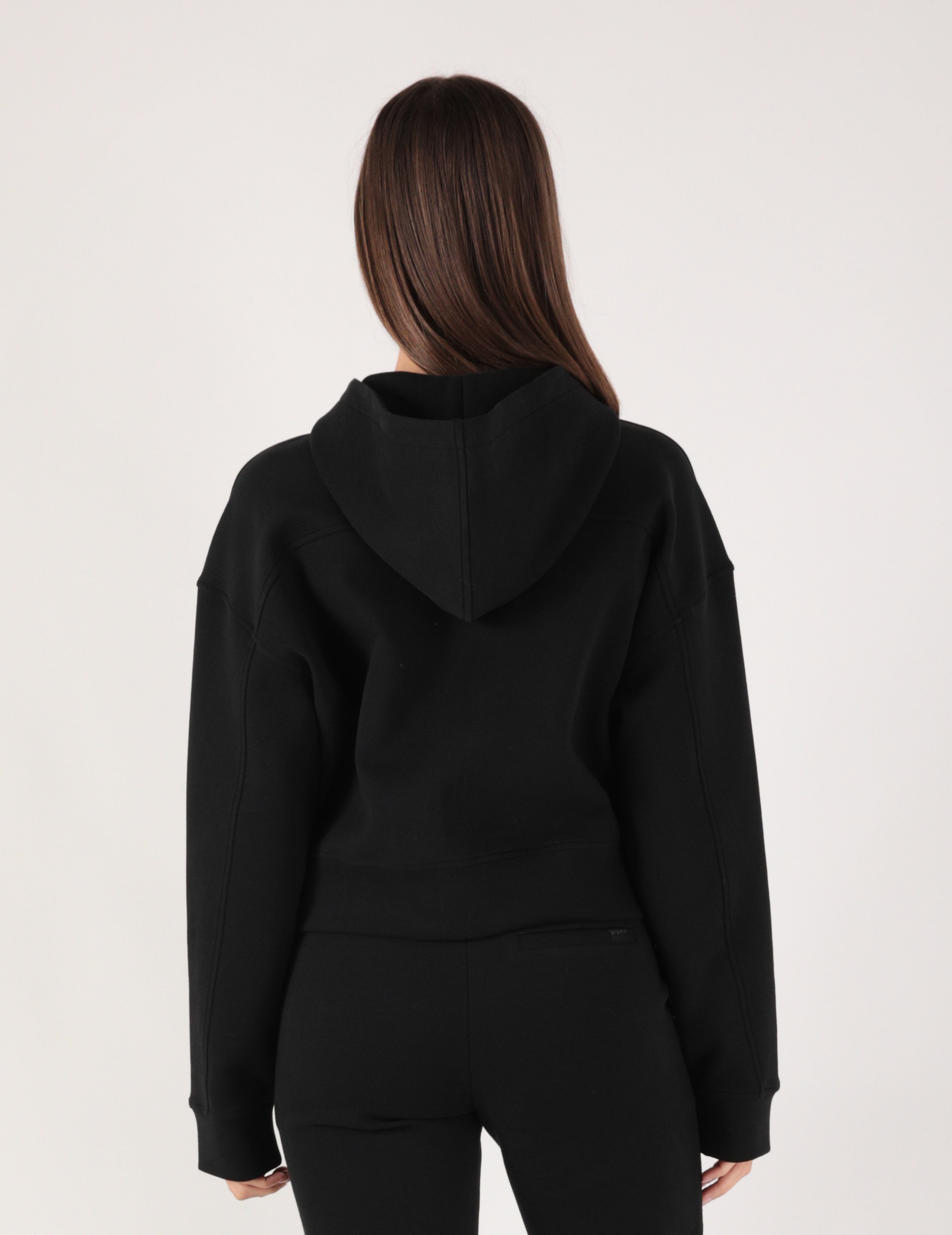 High Set Zip: Black