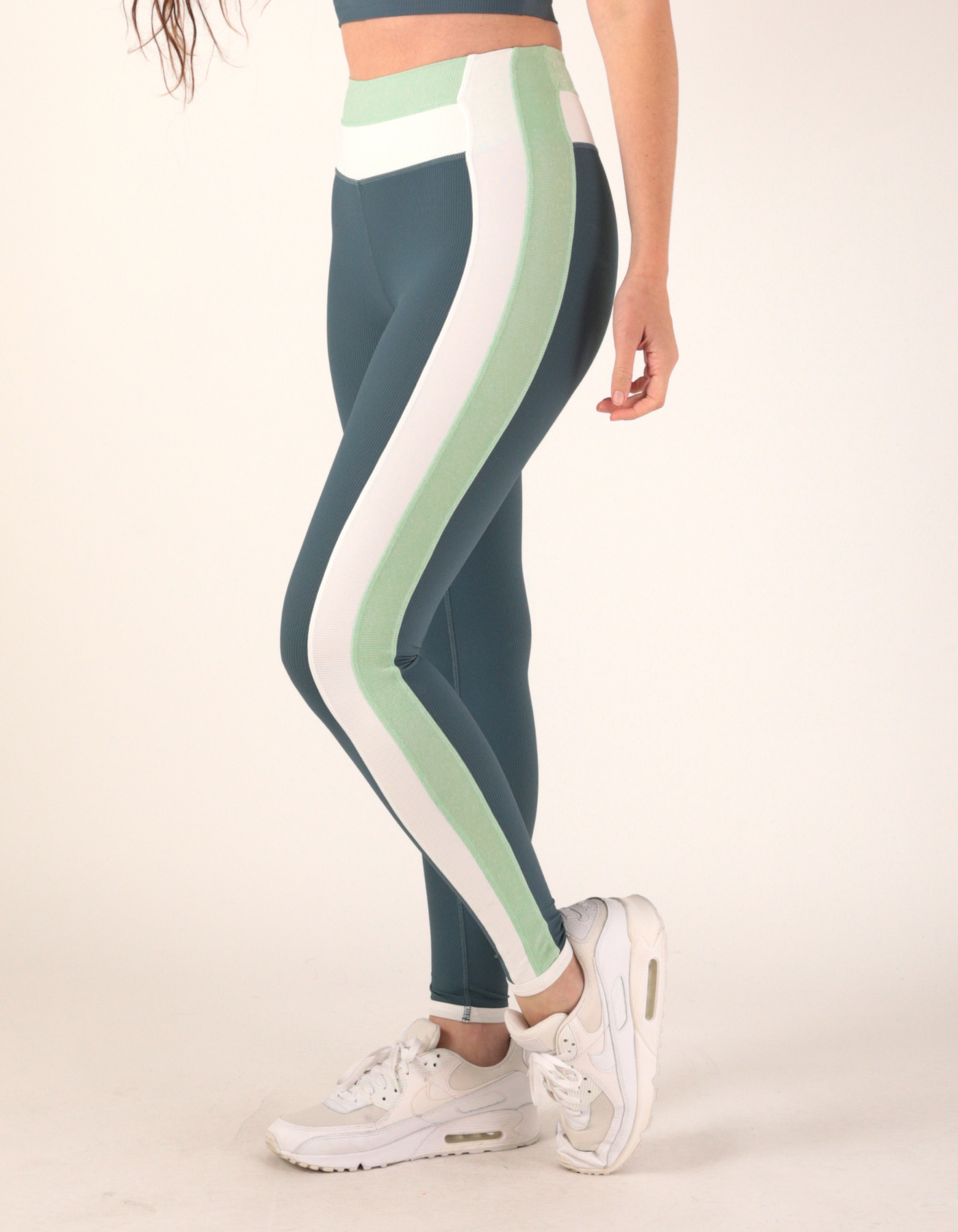 Directional Legging: Slate Colorblock