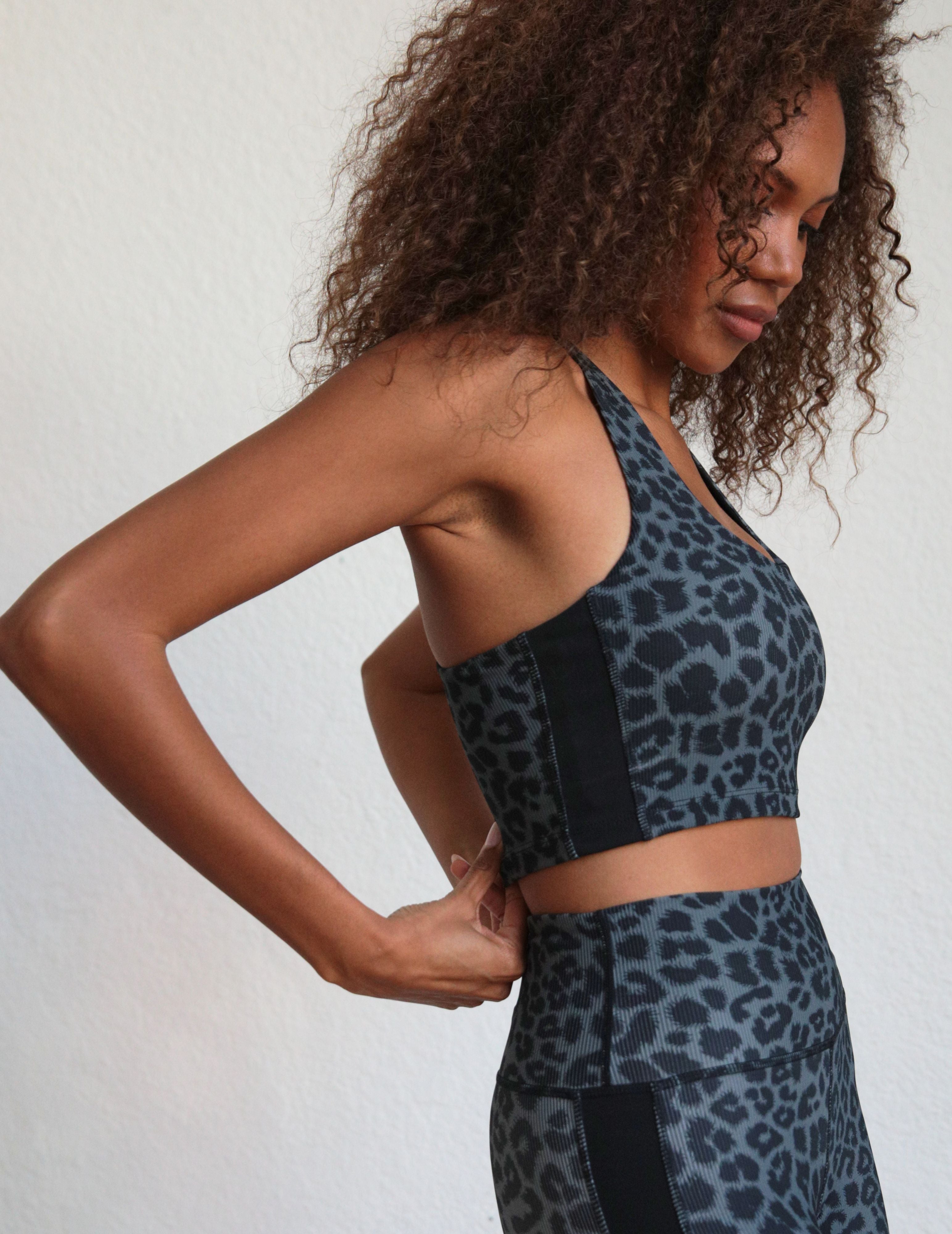 Breakaway Bra: Black Leopard