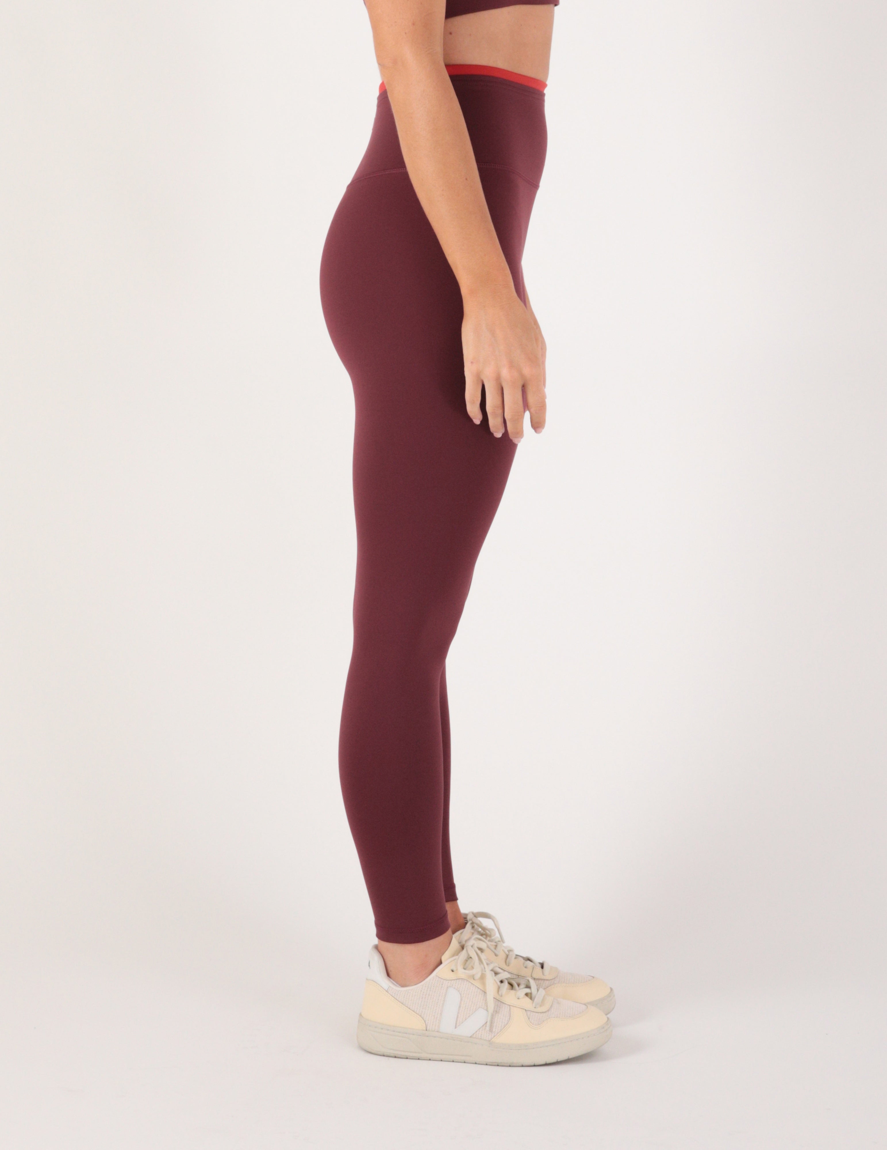 Vault Legging: Crimson Velvet/Scarlet