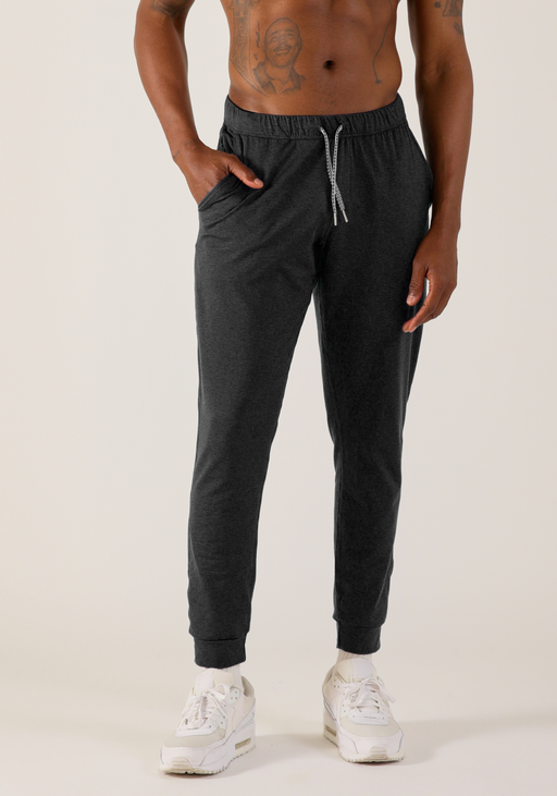 Medalist Jogger: Black Marble