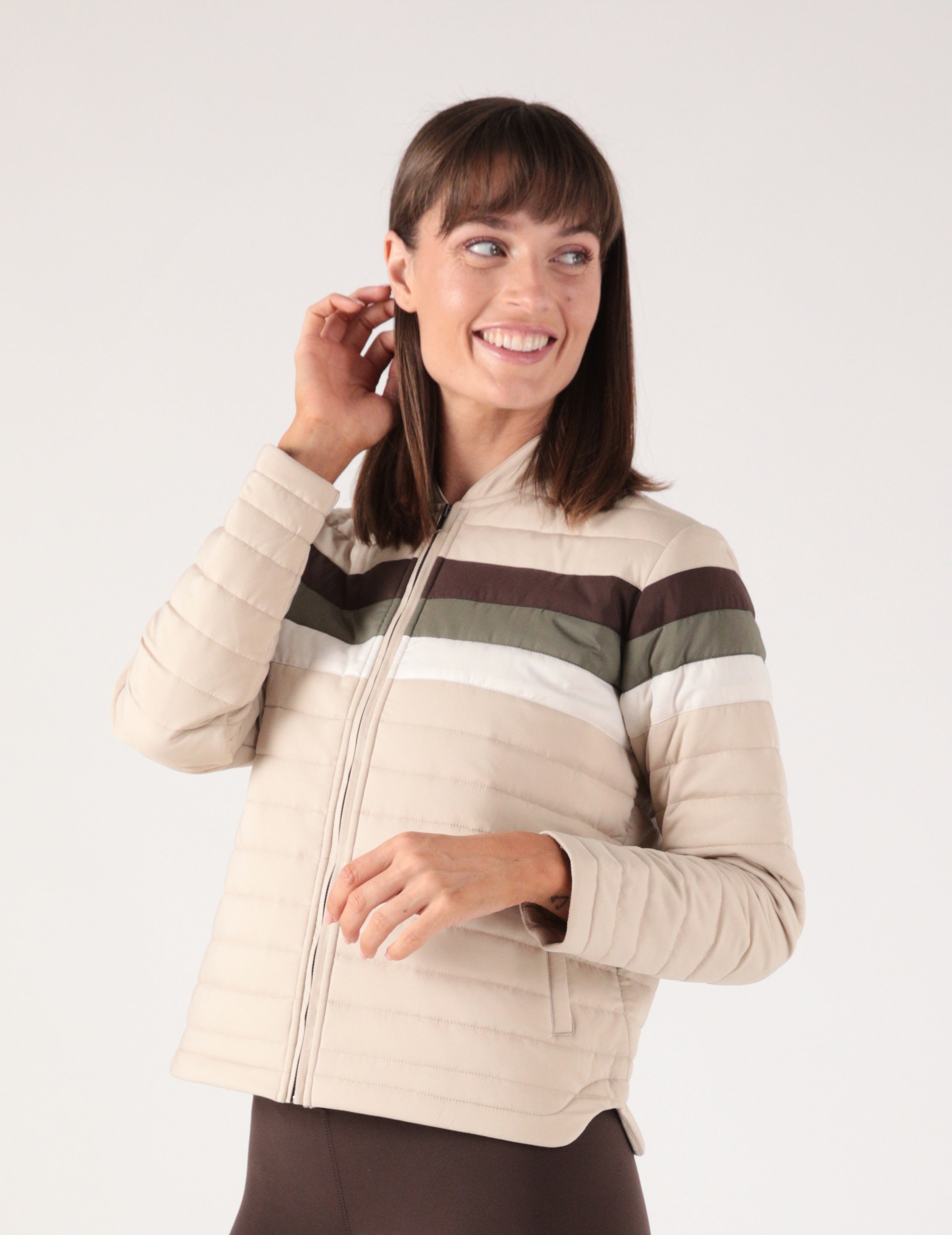 Nova Jacket: Sahara Color Block