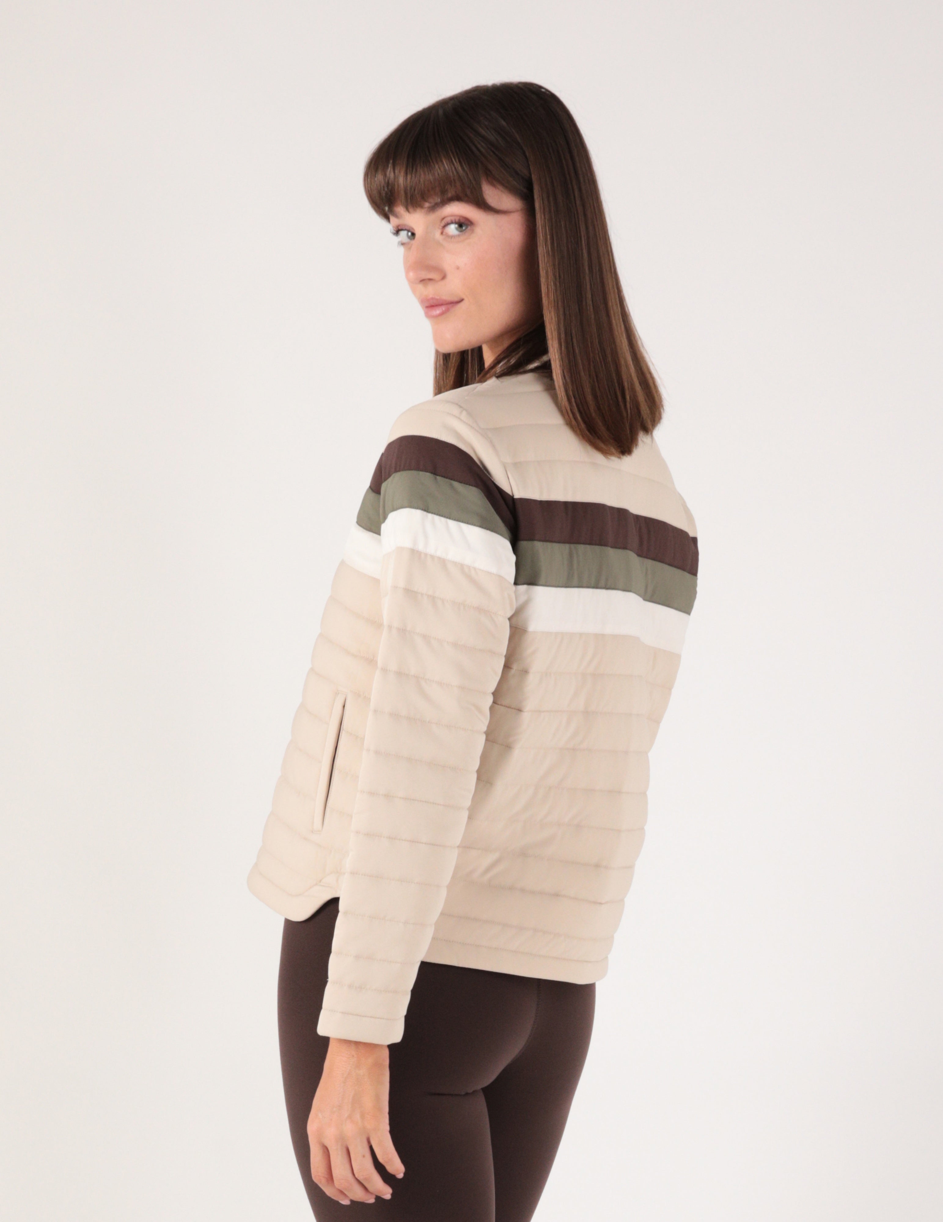 Nova Jacket: Sahara Color Block