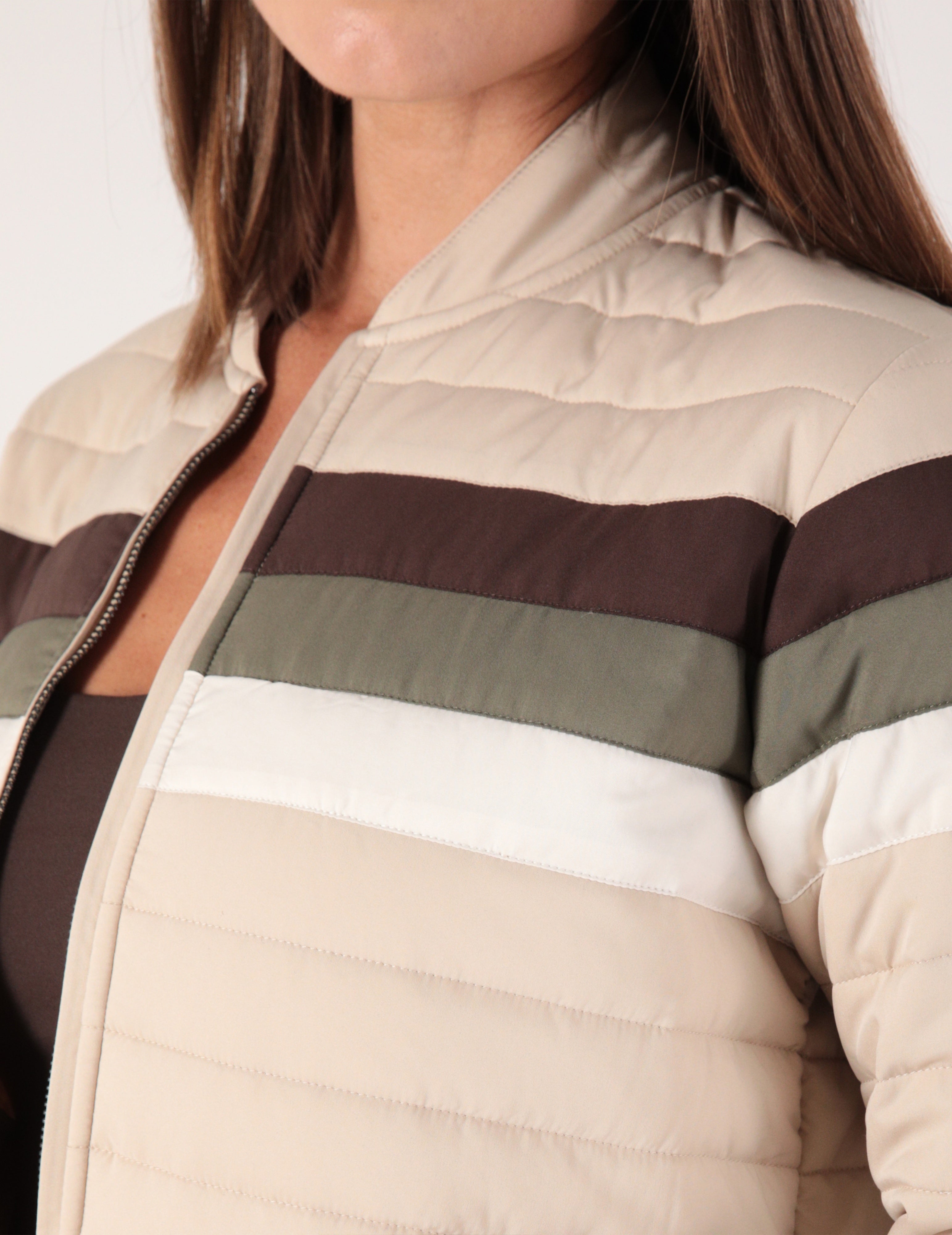 Nova Jacket: Sahara Color Block