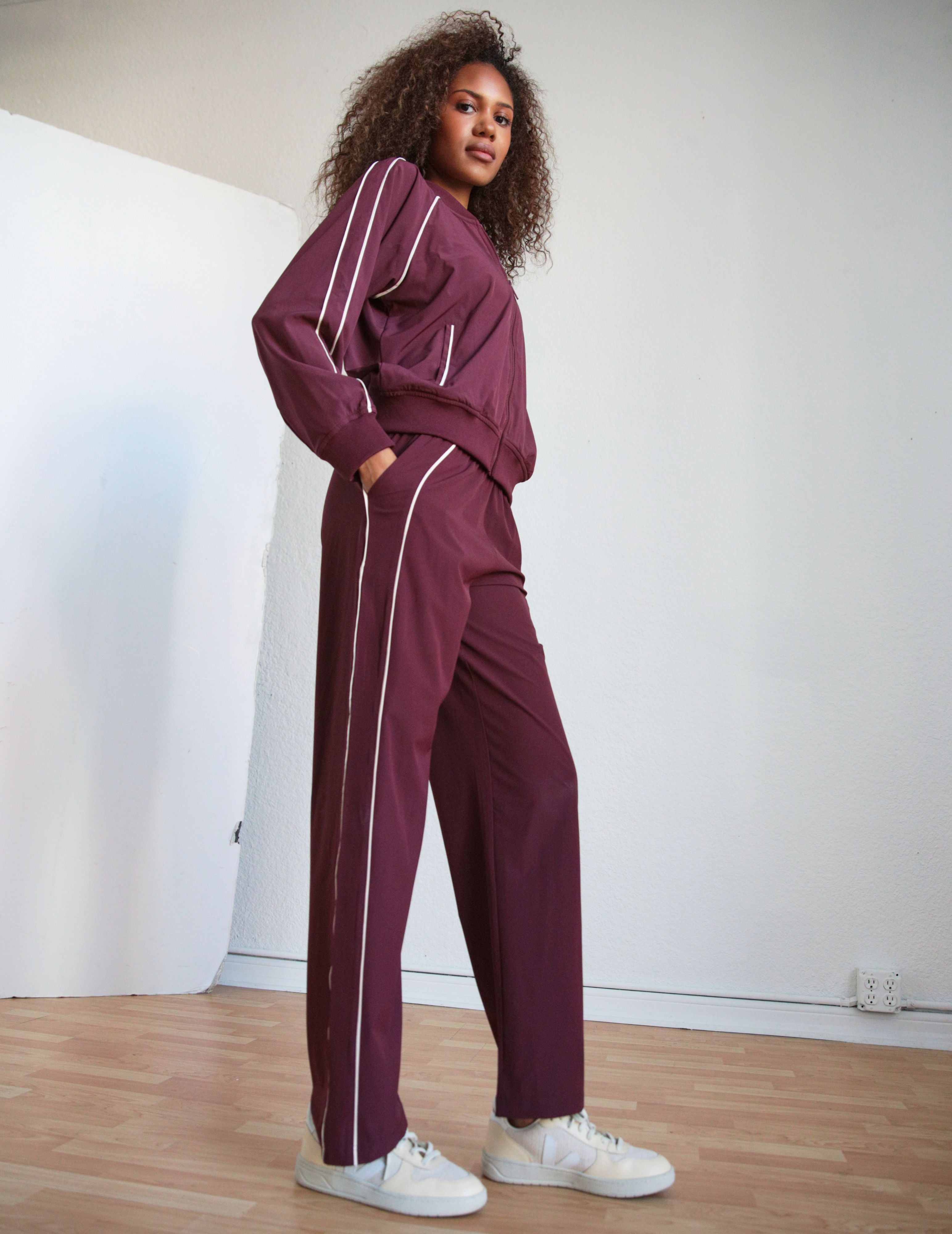 Track Mode Jacket: Crimson Velvet
