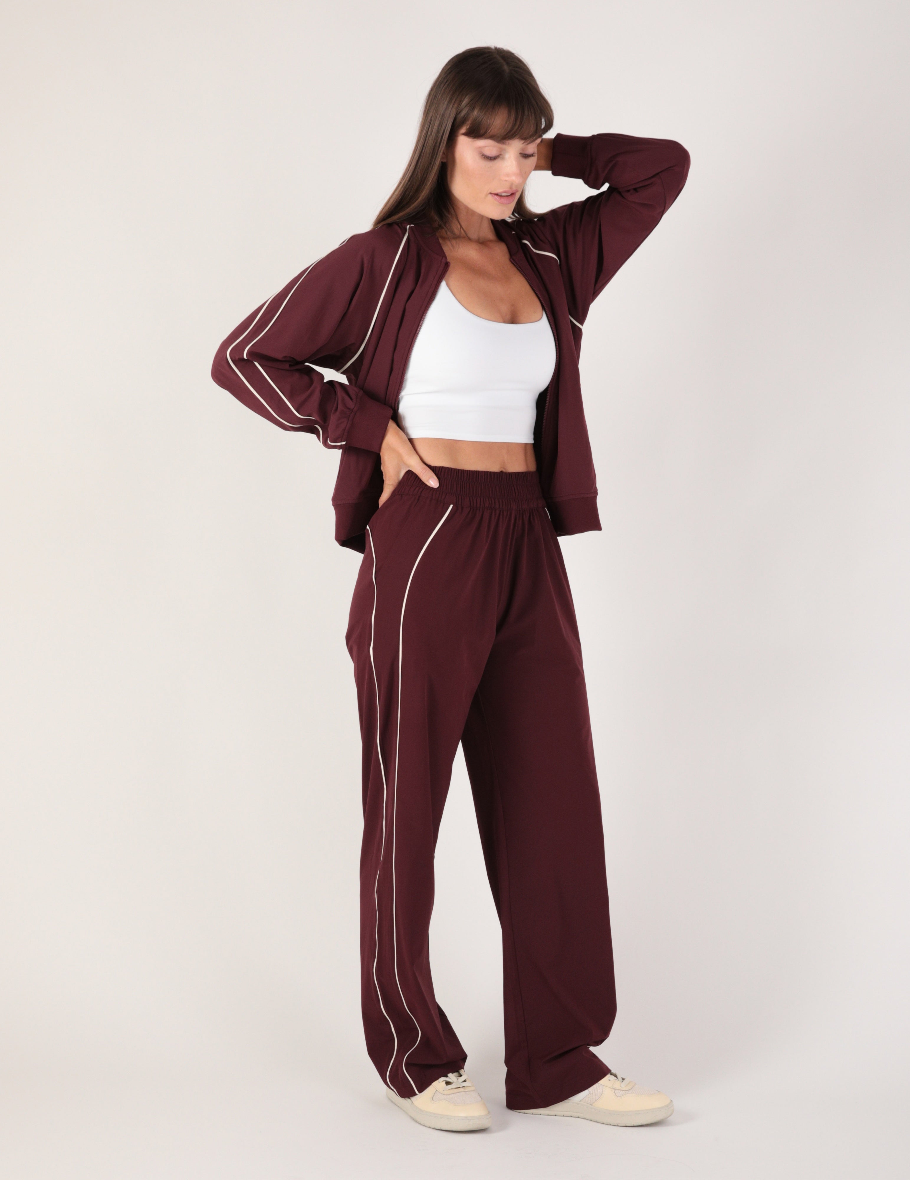 Track Mode Jacket: Crimson Velvet