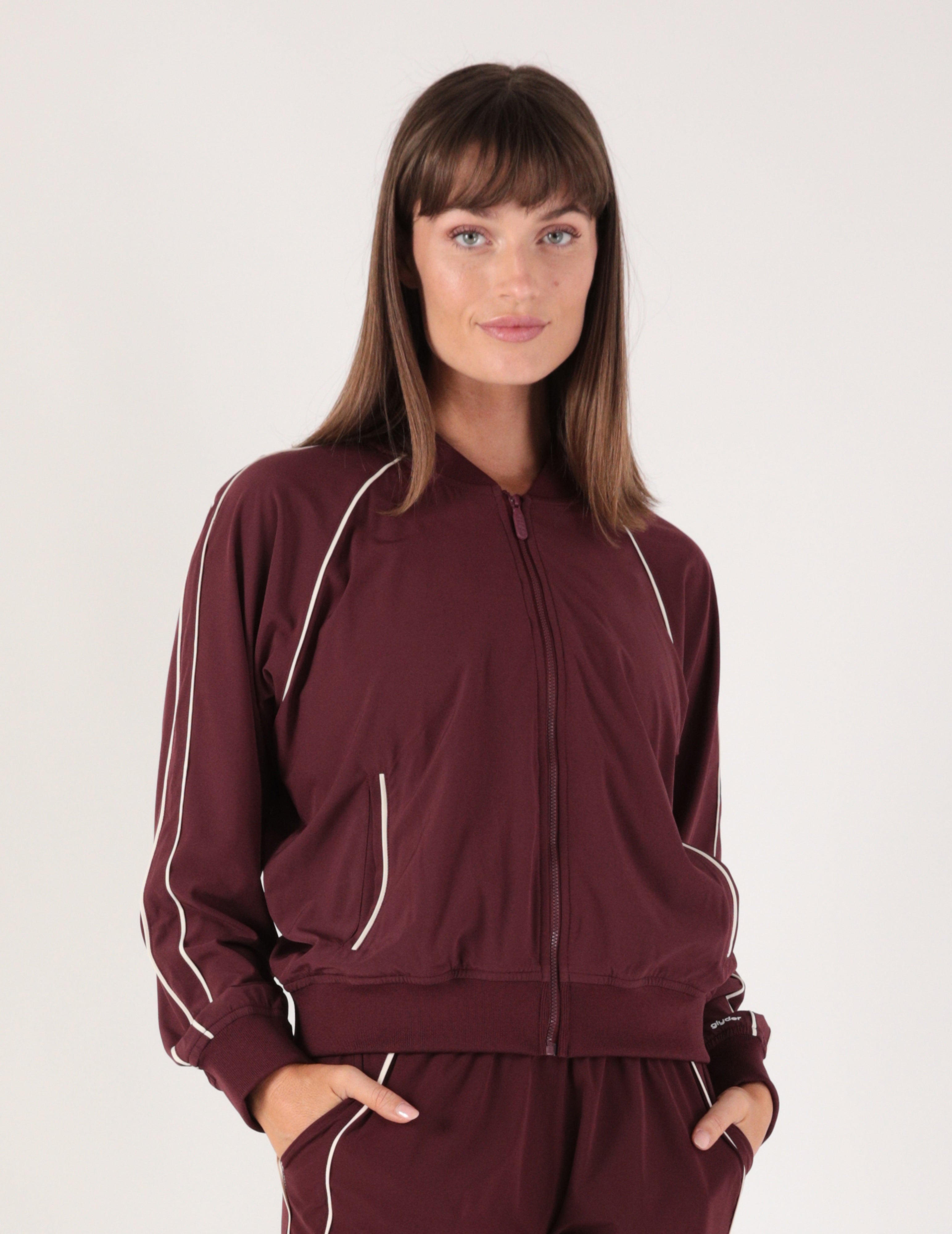 Track Mode Jacket: Crimson Velvet