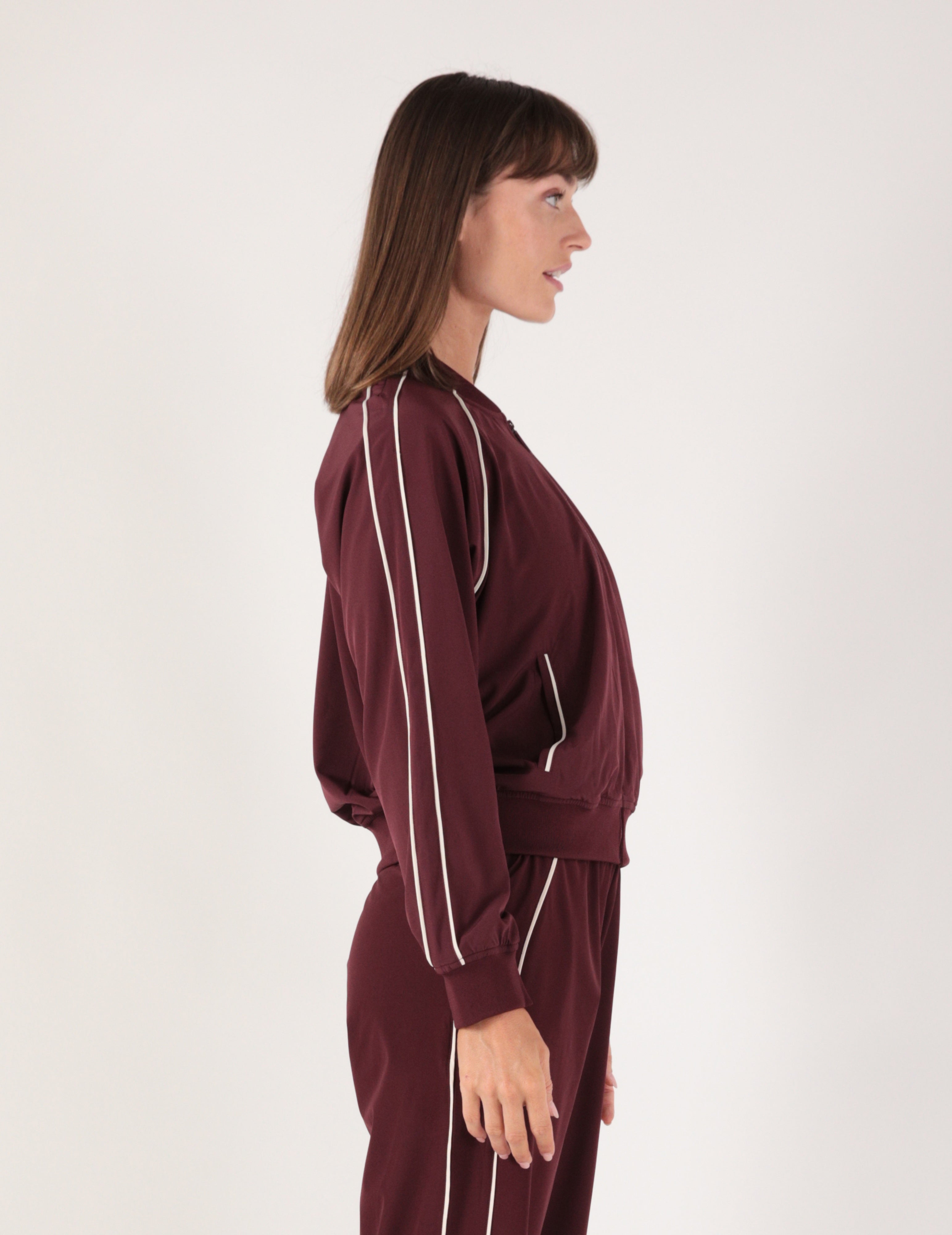 Track Mode Jacket: Crimson Velvet