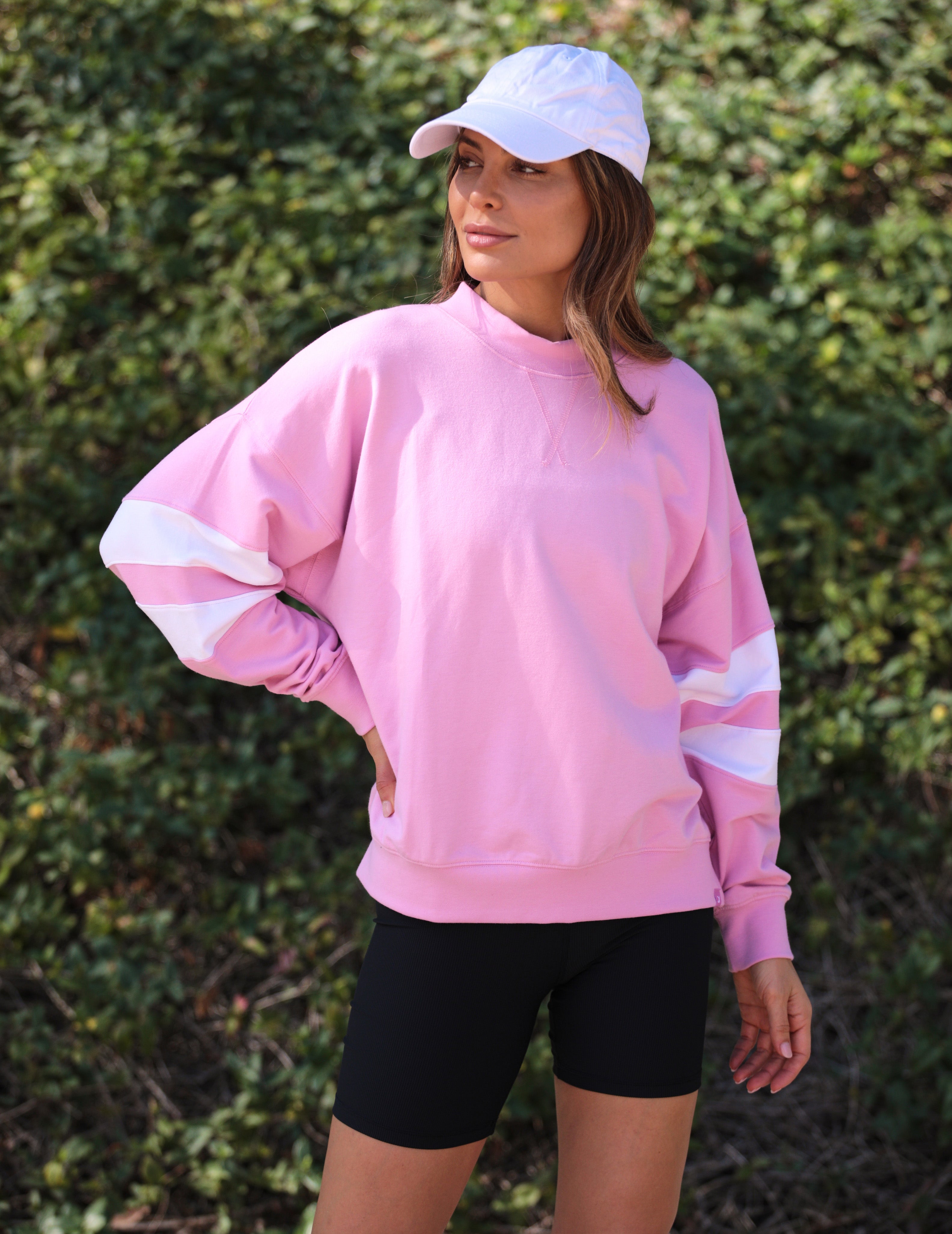 Vintage Oversized Crew: Wild Orchid