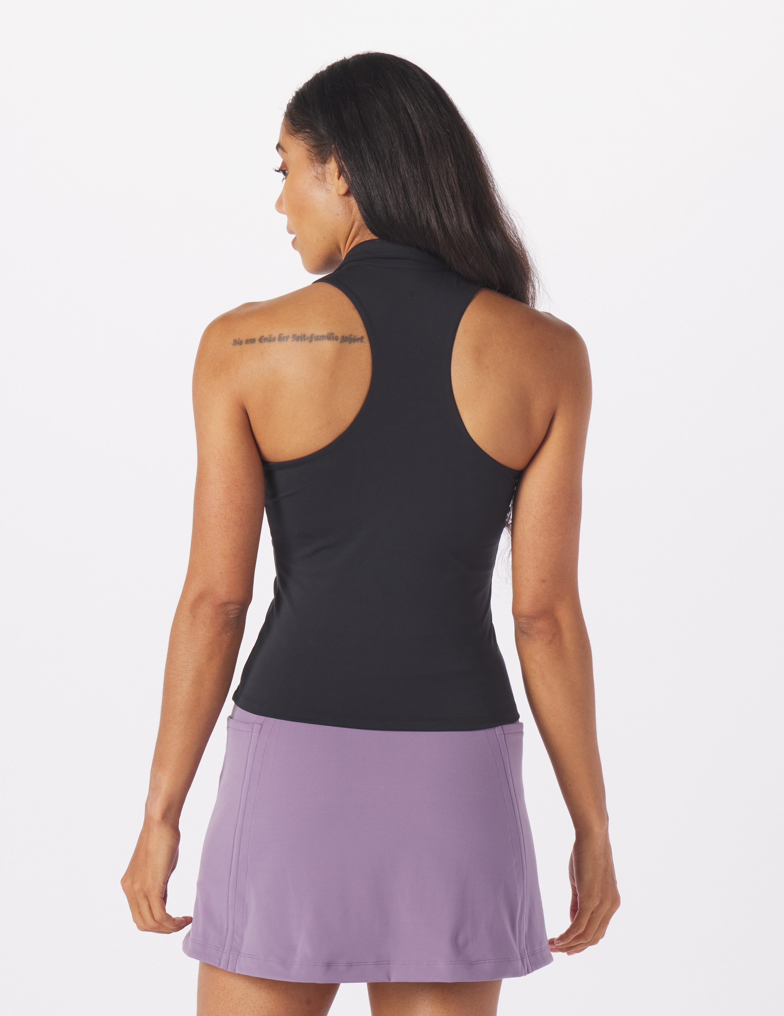 Ace Polo Tank: Black