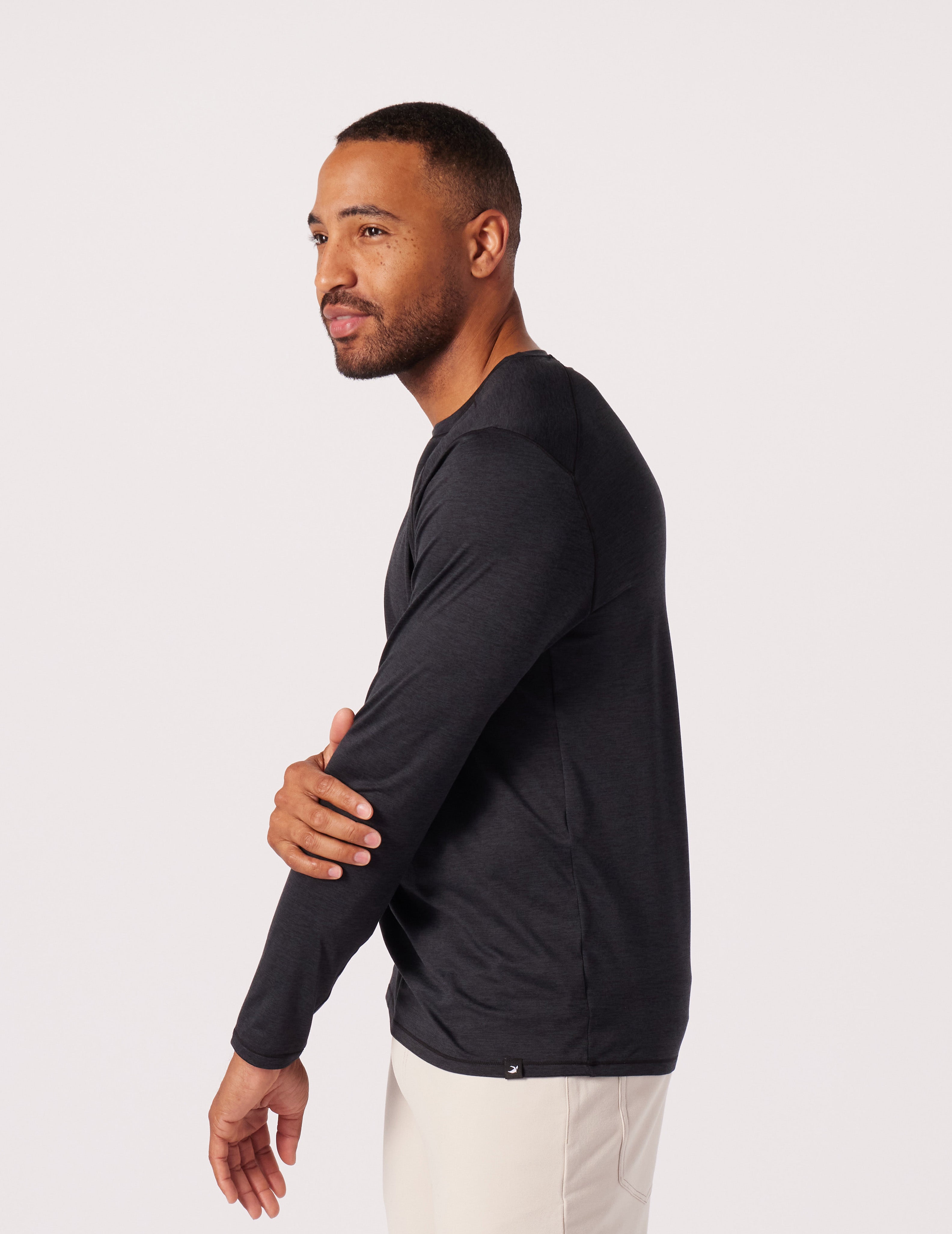 Dash Crew Neck: Black Marble
