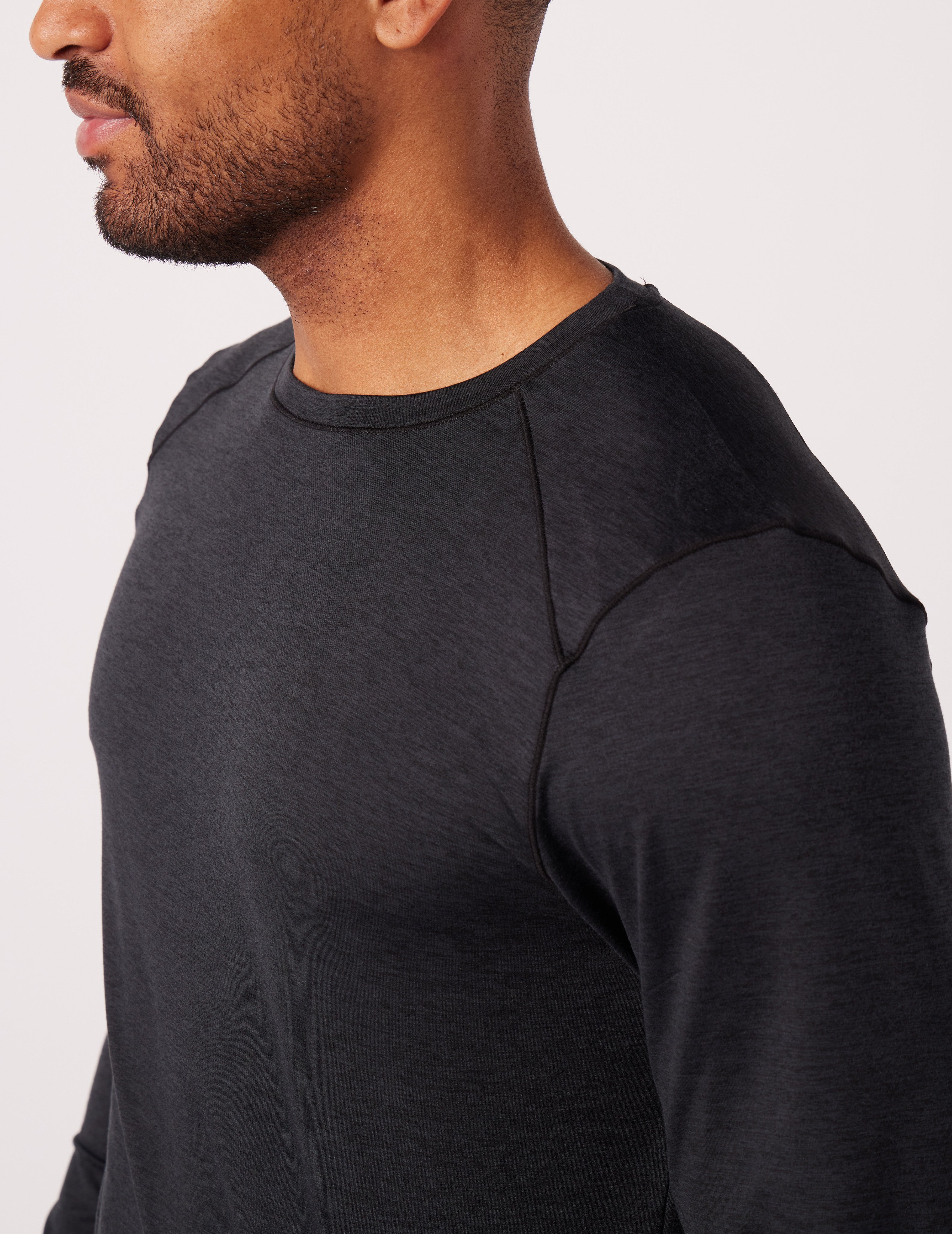 Dash Crew Neck: Black Marble