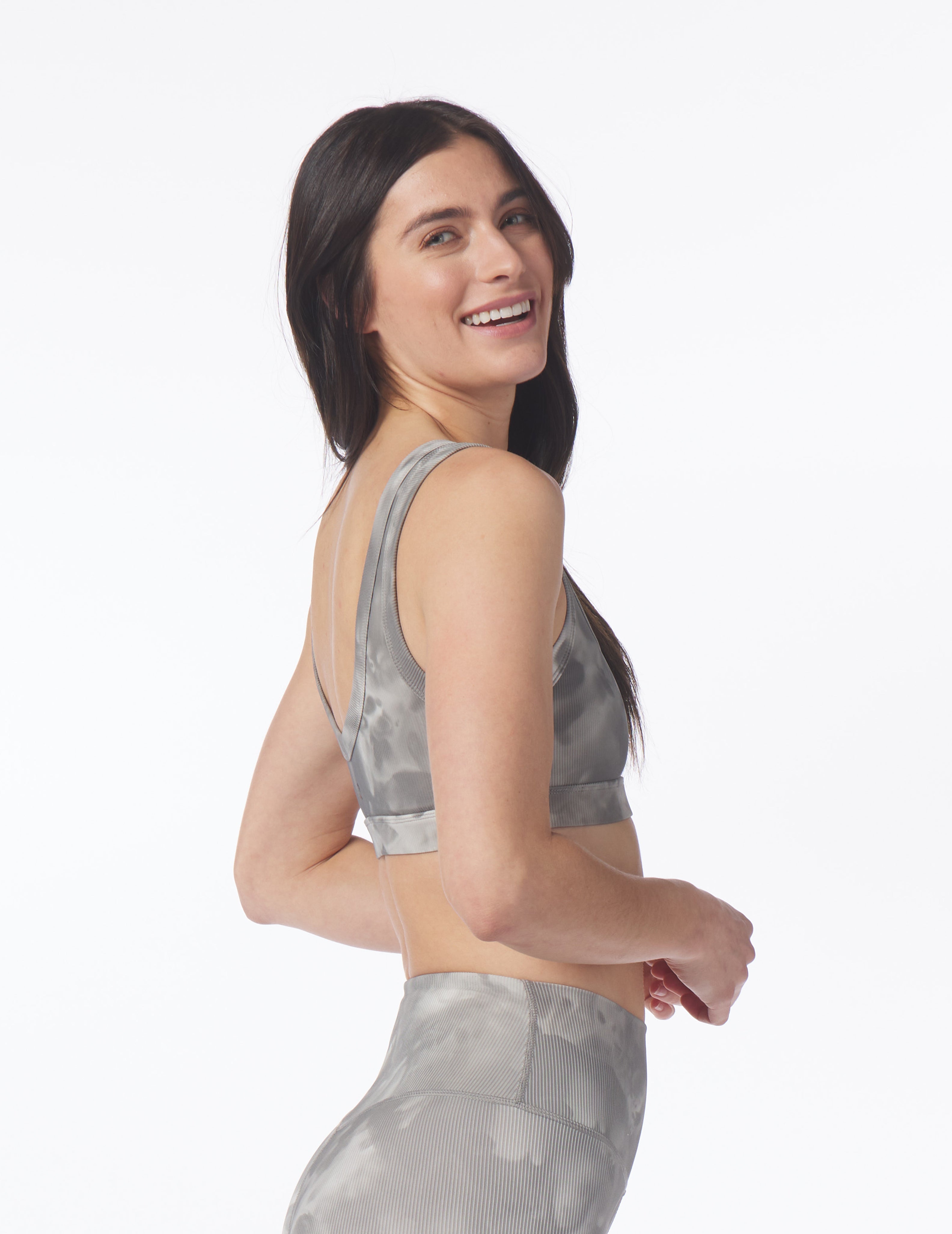 Ease Bra: Silver Fog Lava Dye