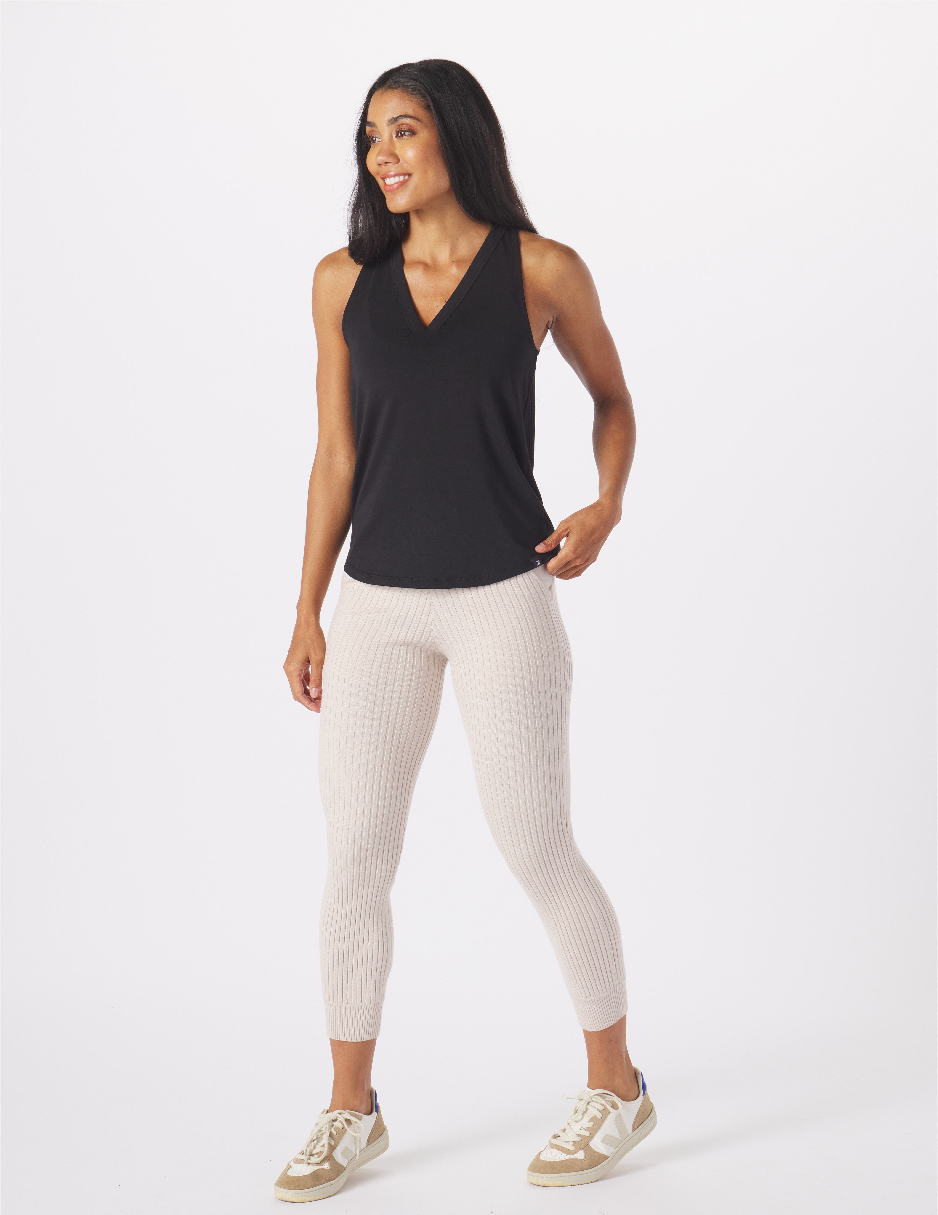 Half Volley Tank: Black