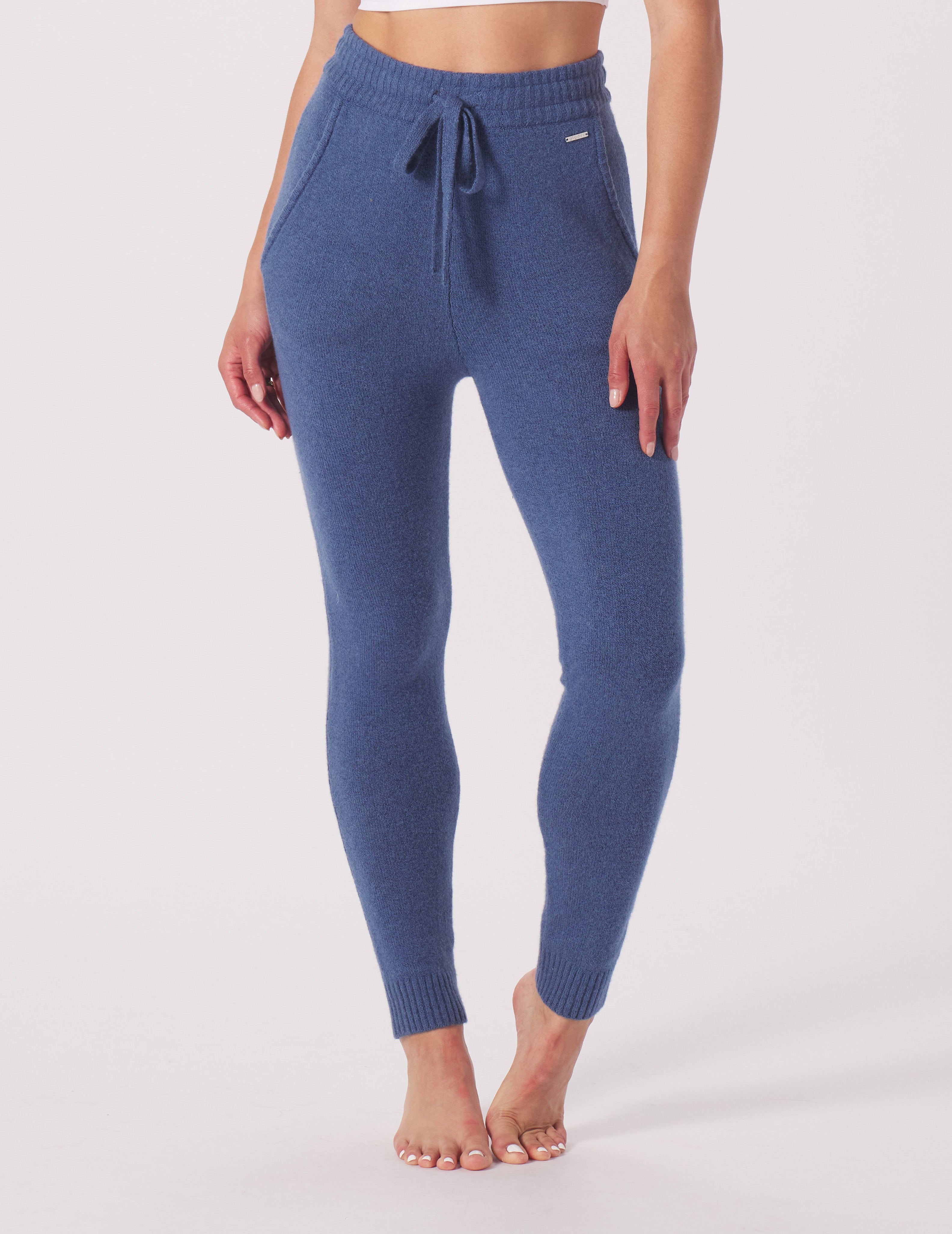 Merino Jogger: Washed Blue