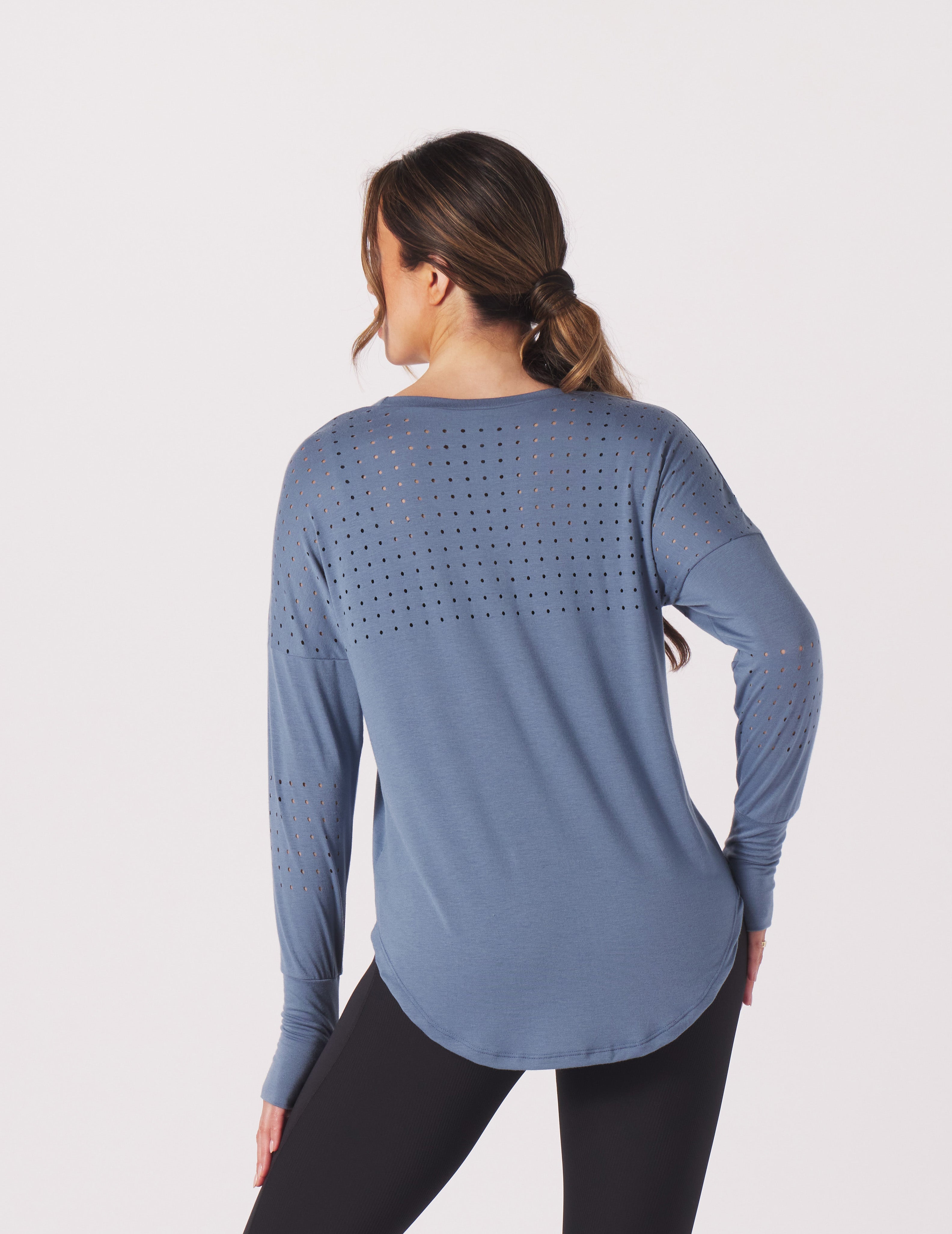 Mood Long Sleeve: Washed Blue