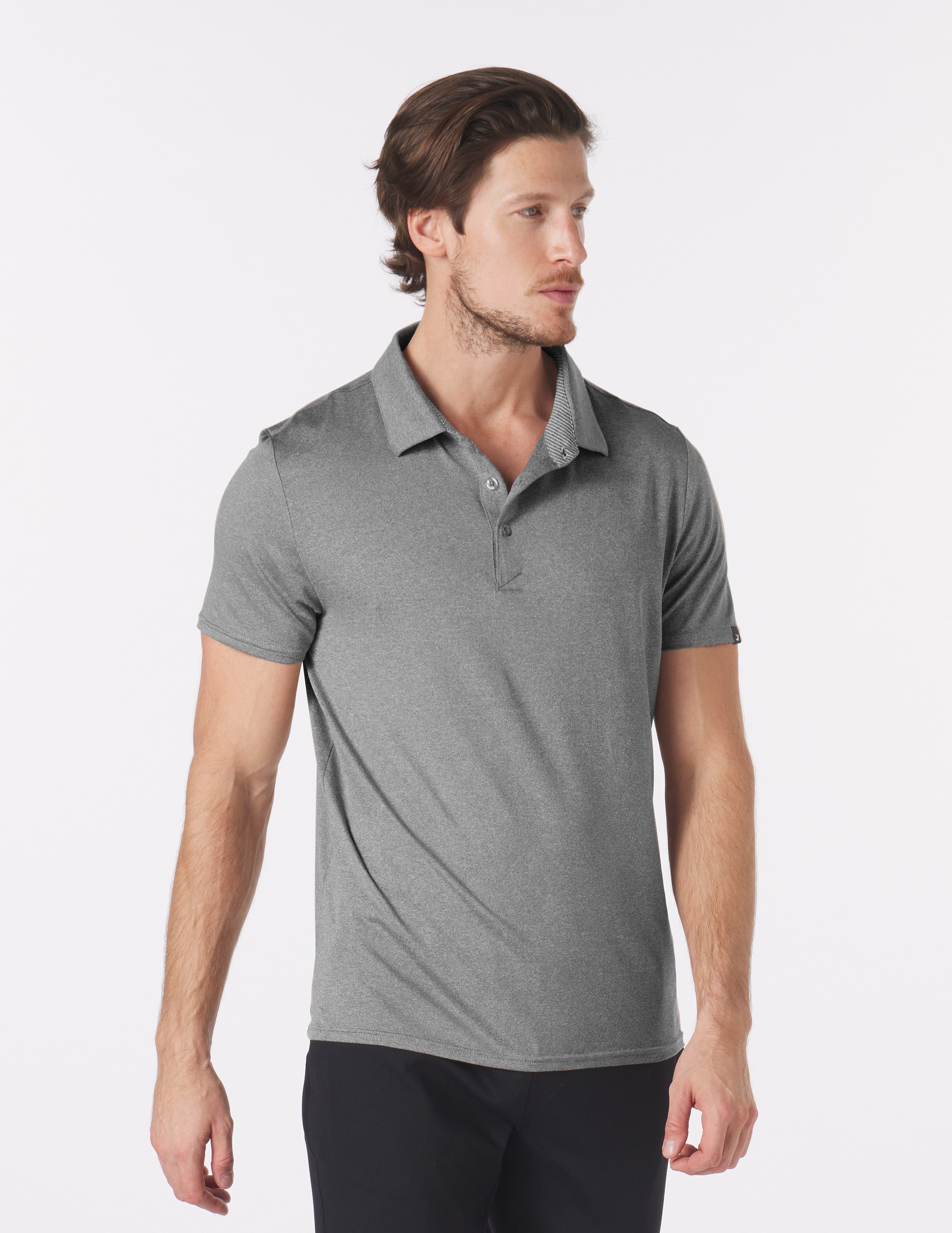 Pin Seeker Polo: Black Heather