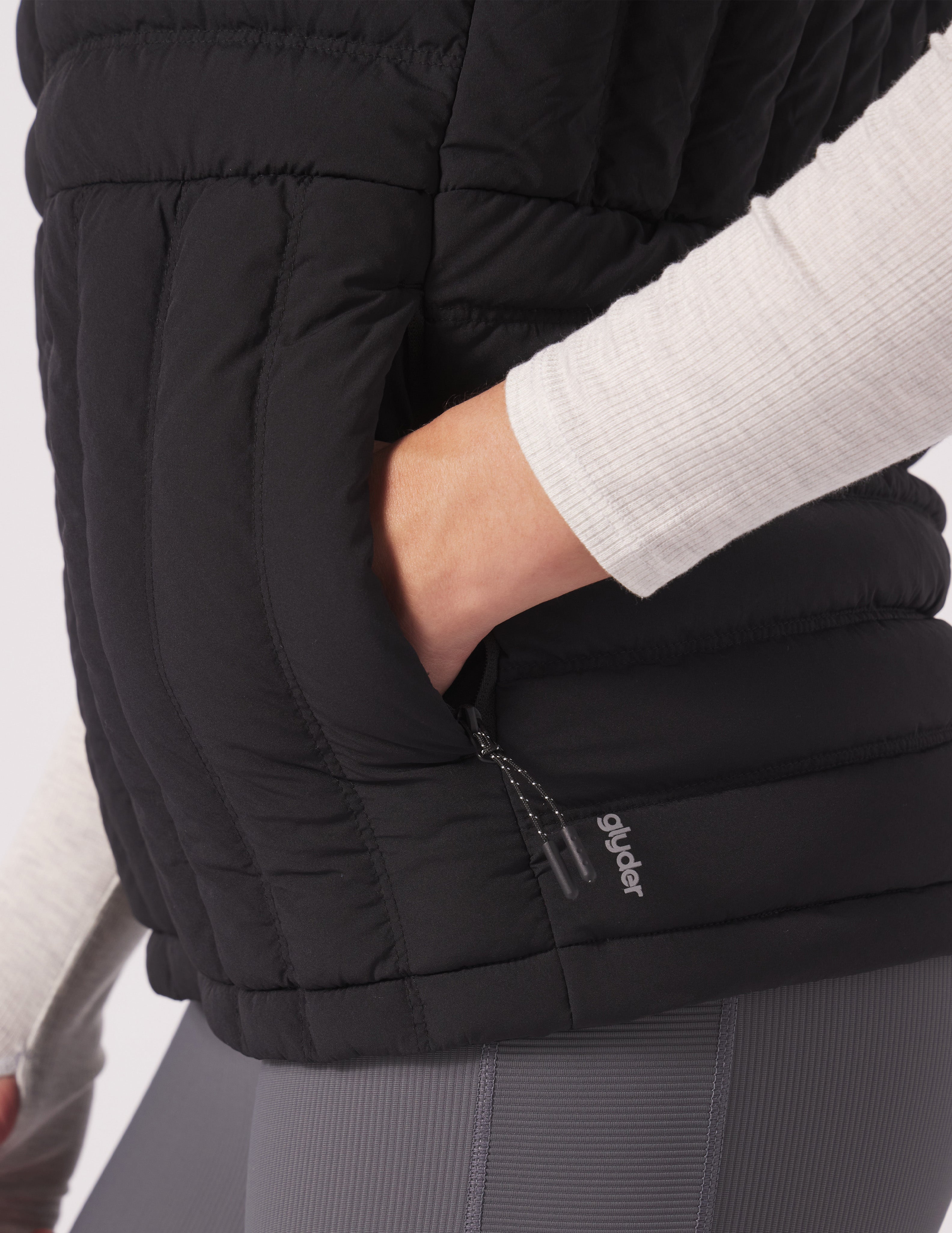 Puffer Vest: Black