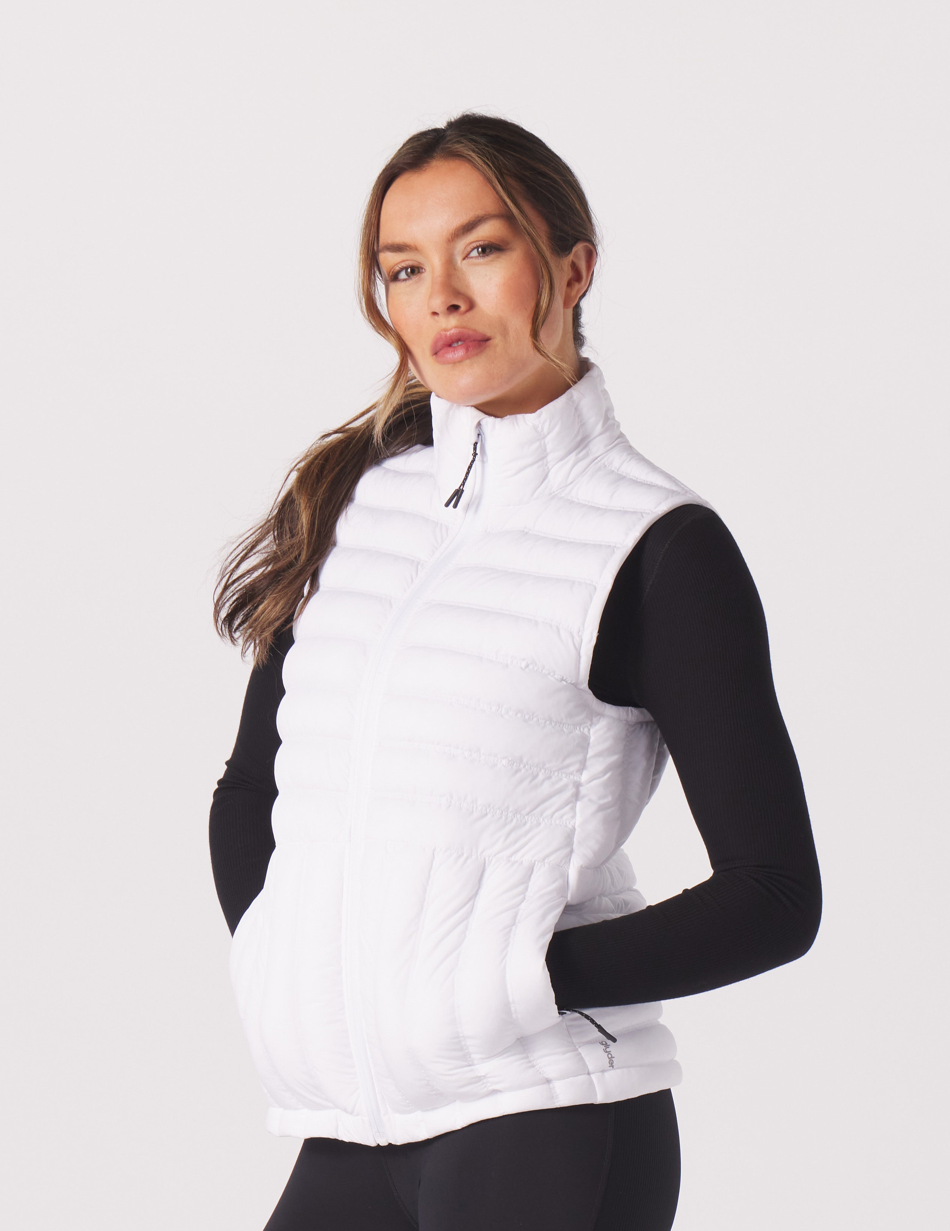 Puffer Vest White Glyder