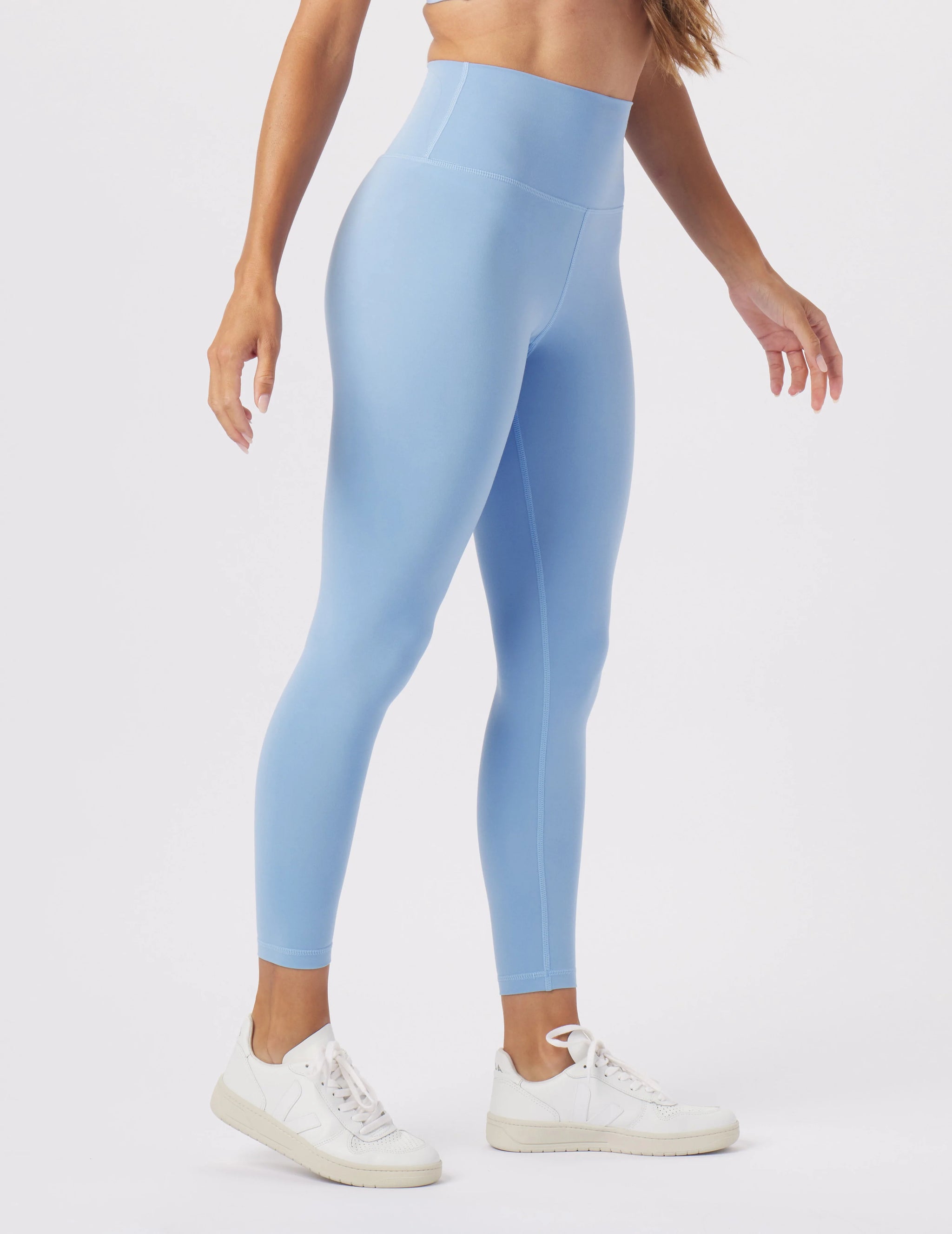 JOLGER Women's Polyester Indigo Blue High Waist Tights/Legging