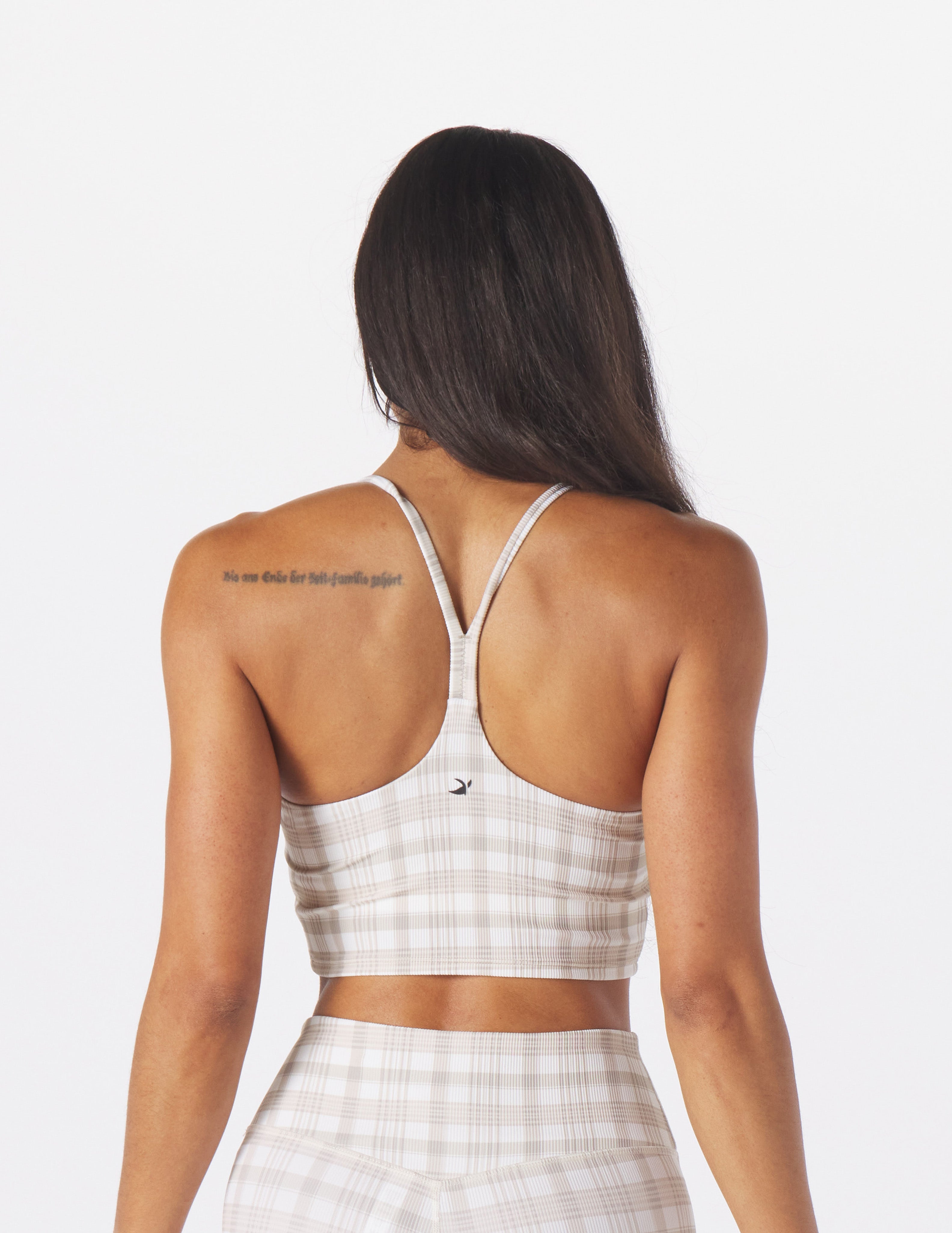 Pure Bra: Linen Madras Plaid