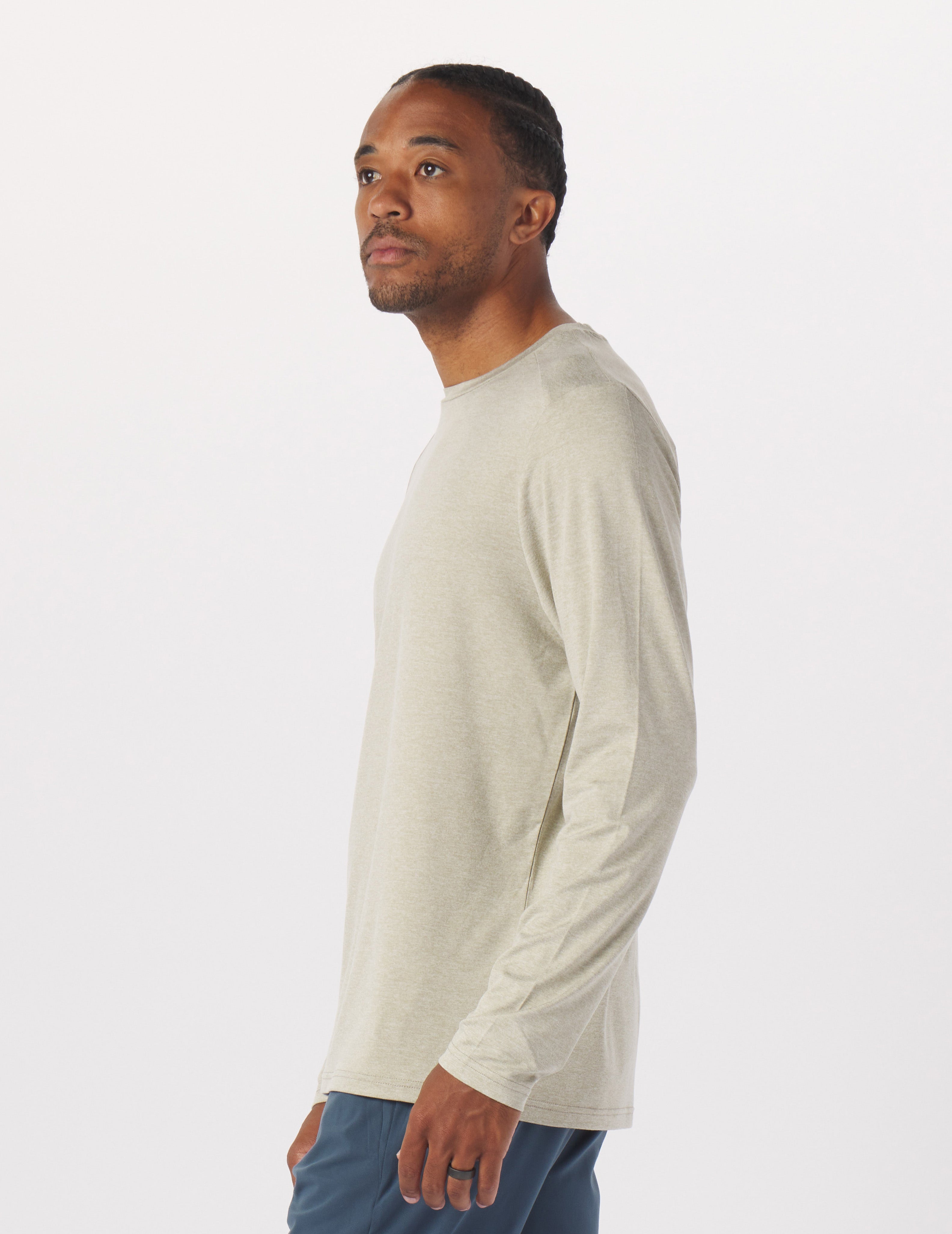 Salton Long Sleeve: Linen Heather