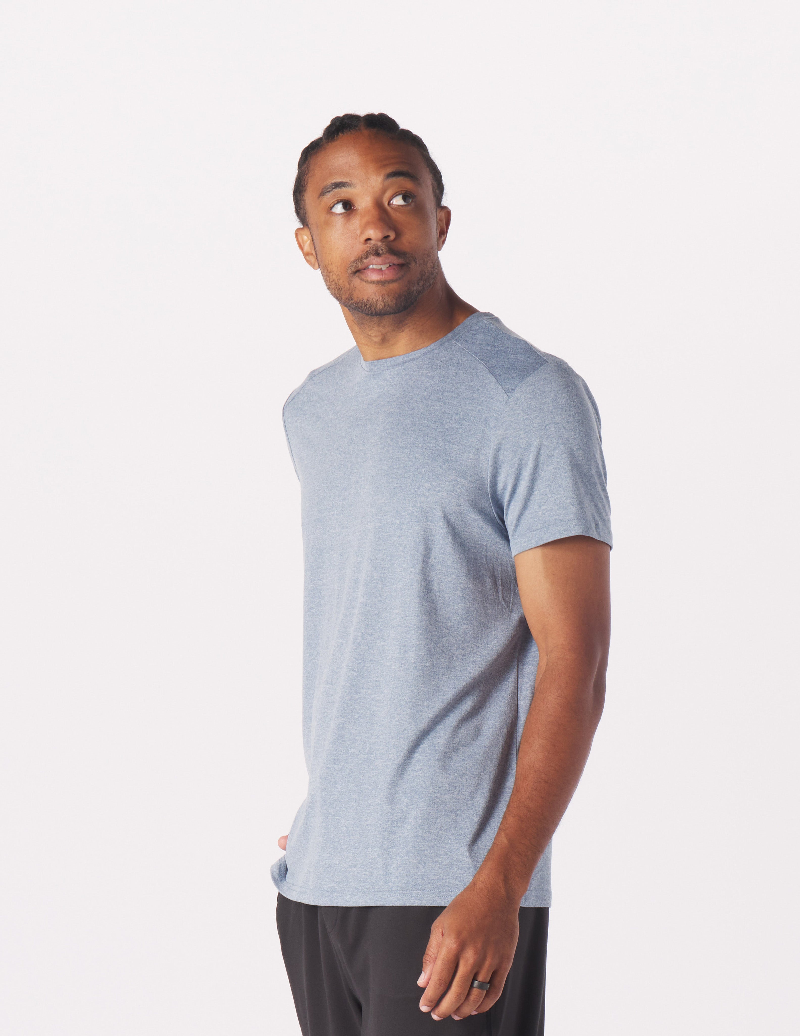 Salton Short Sleeve: Denim Blue