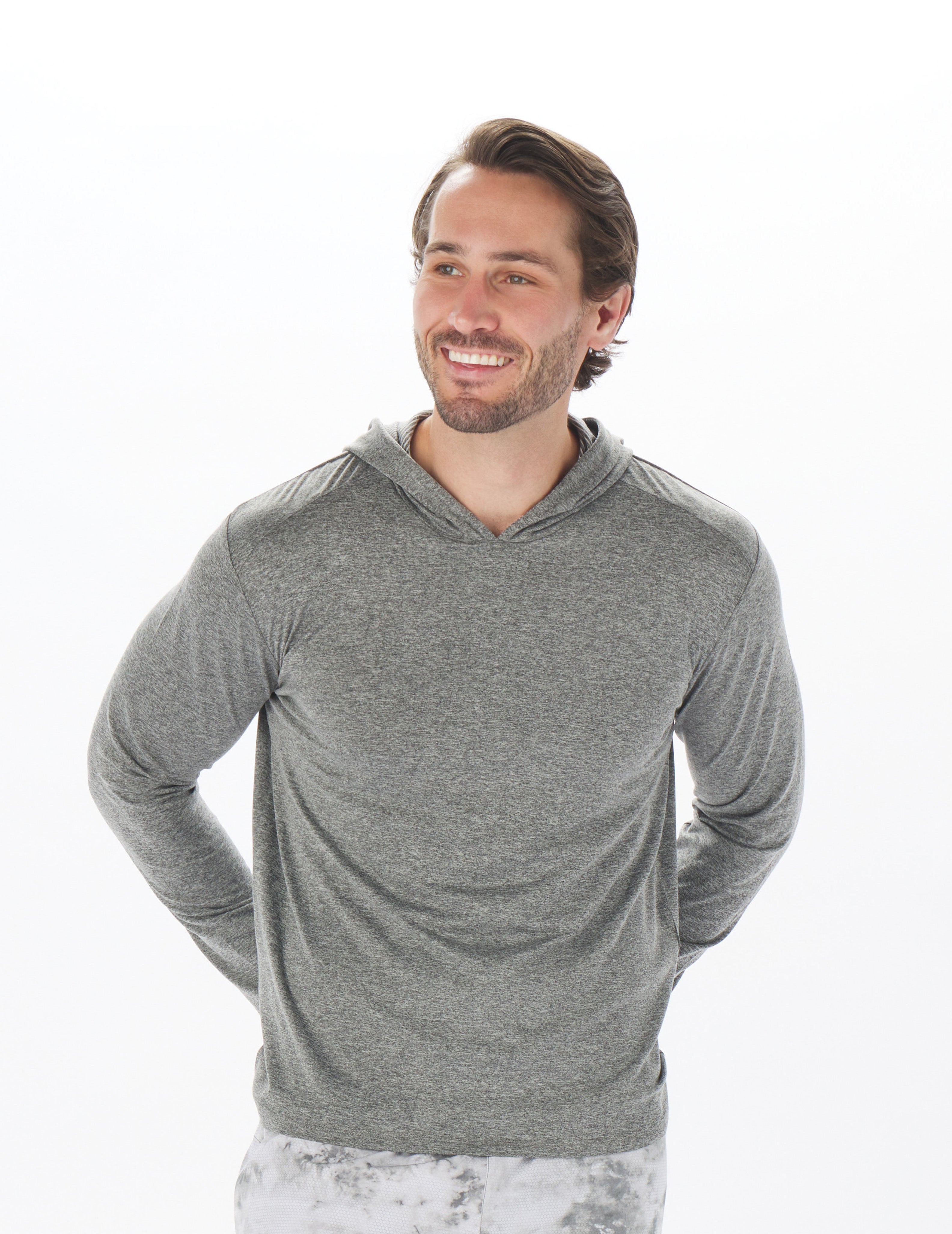 Taclite Hoodie: Black Heather