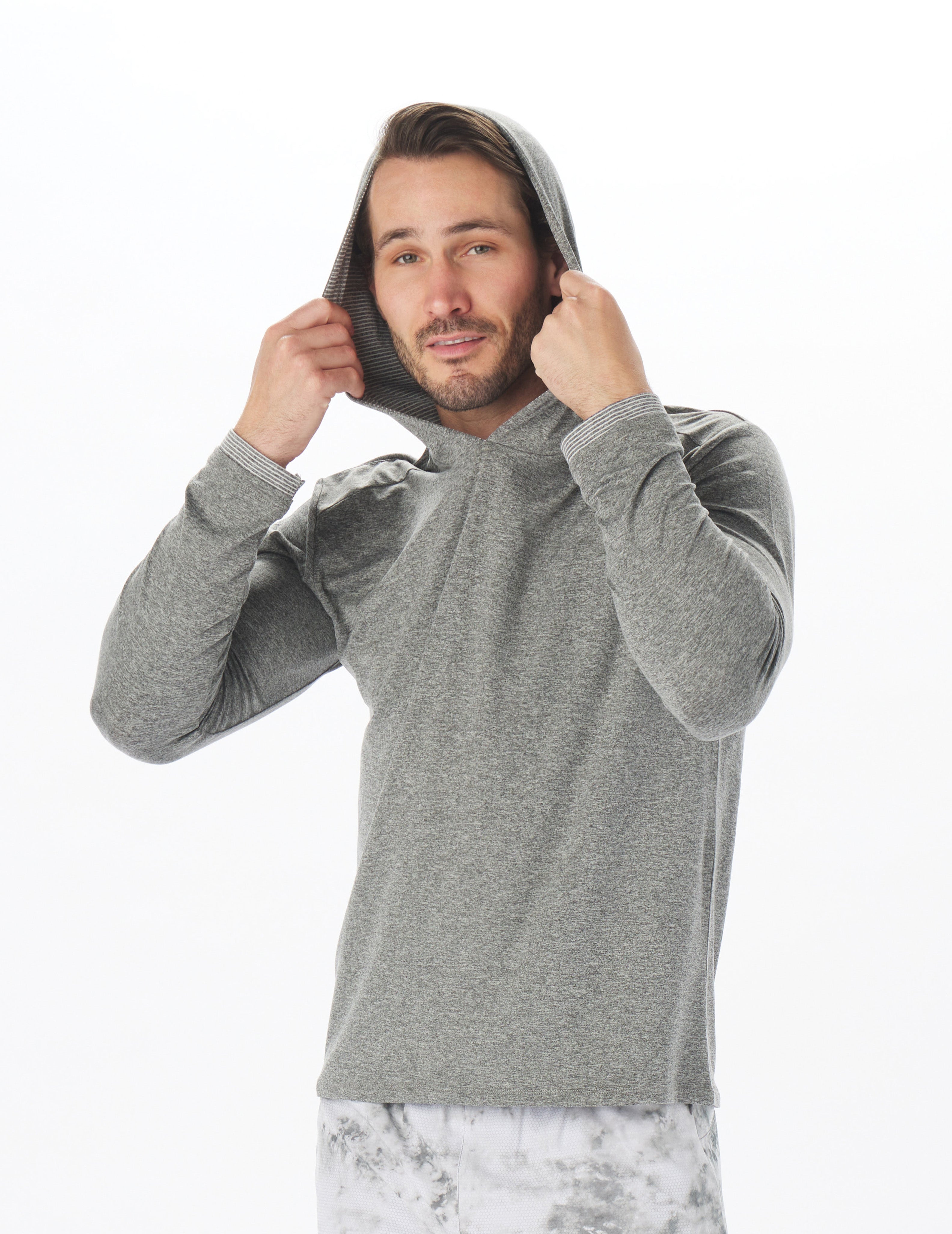 Taclite Hoodie: Black Heather