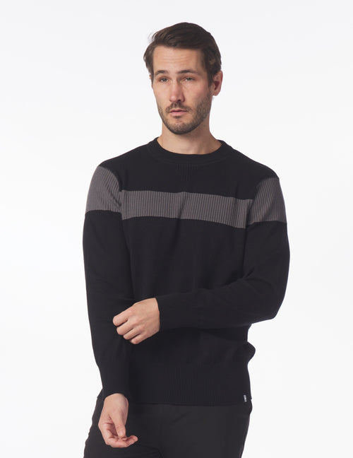 MENS BLACK TACOMA MODAL SWEATSHIRT | PSYCHO BUNNY