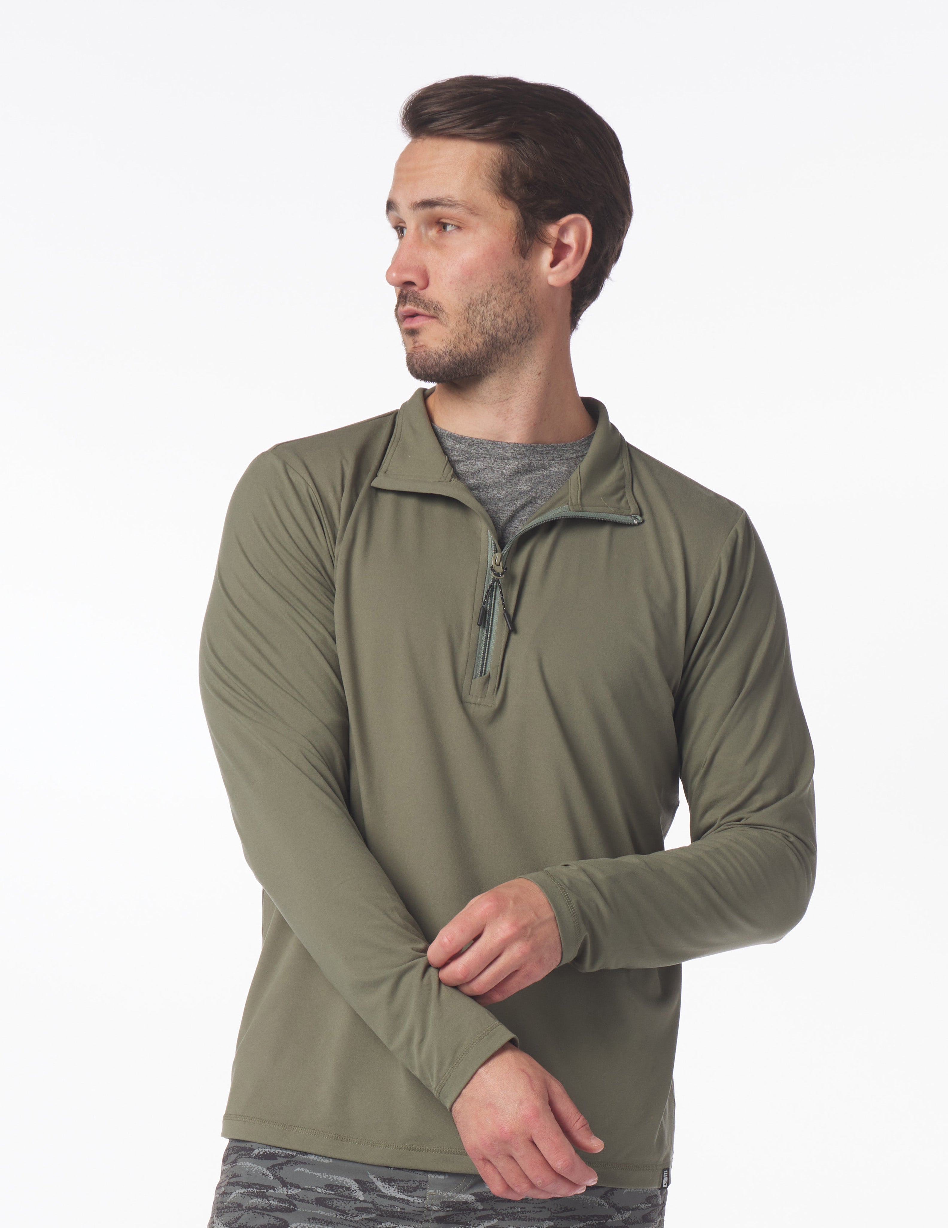 Tahoe 1/4 Zip: Moss