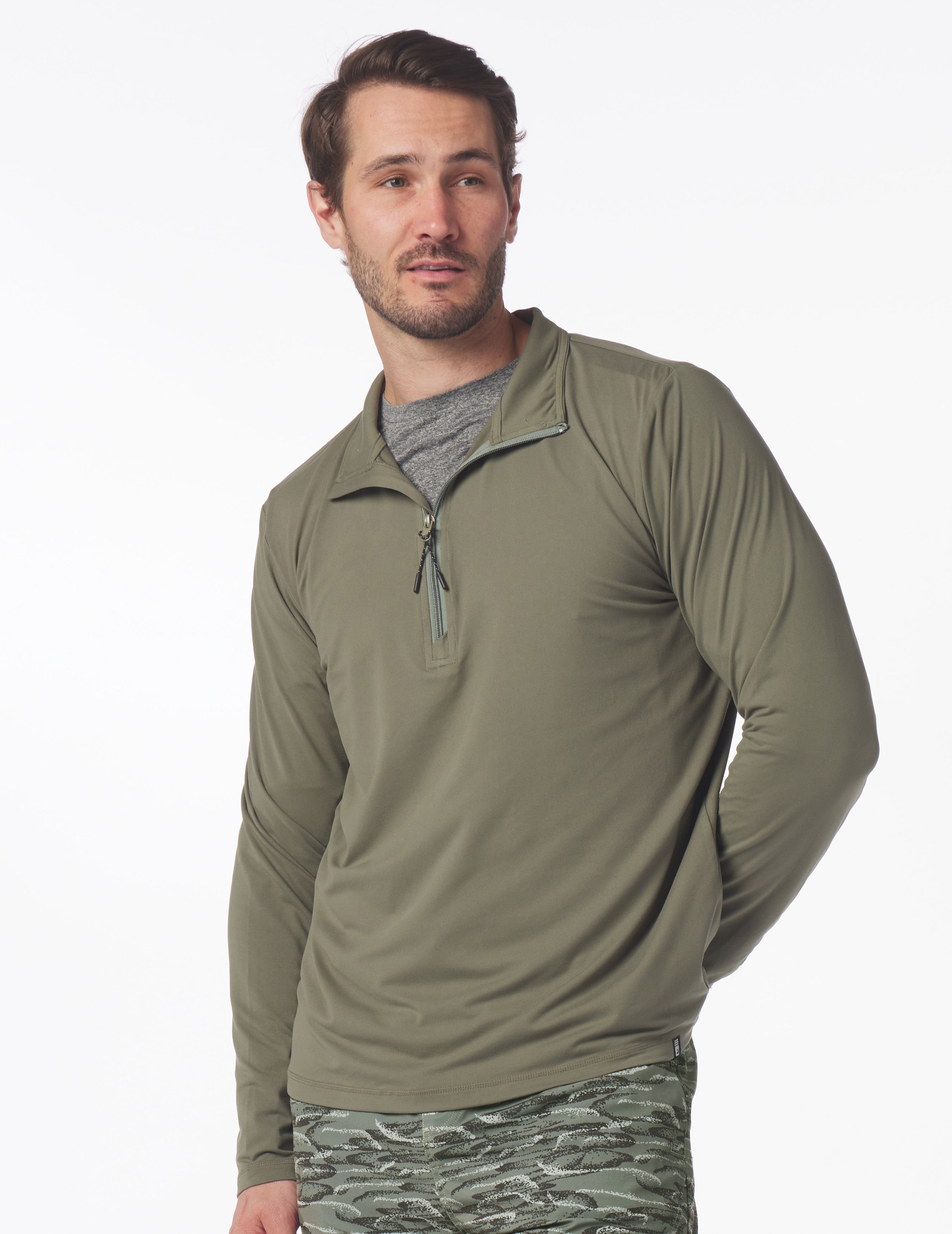 Tahoe 1/4 Zip: Moss