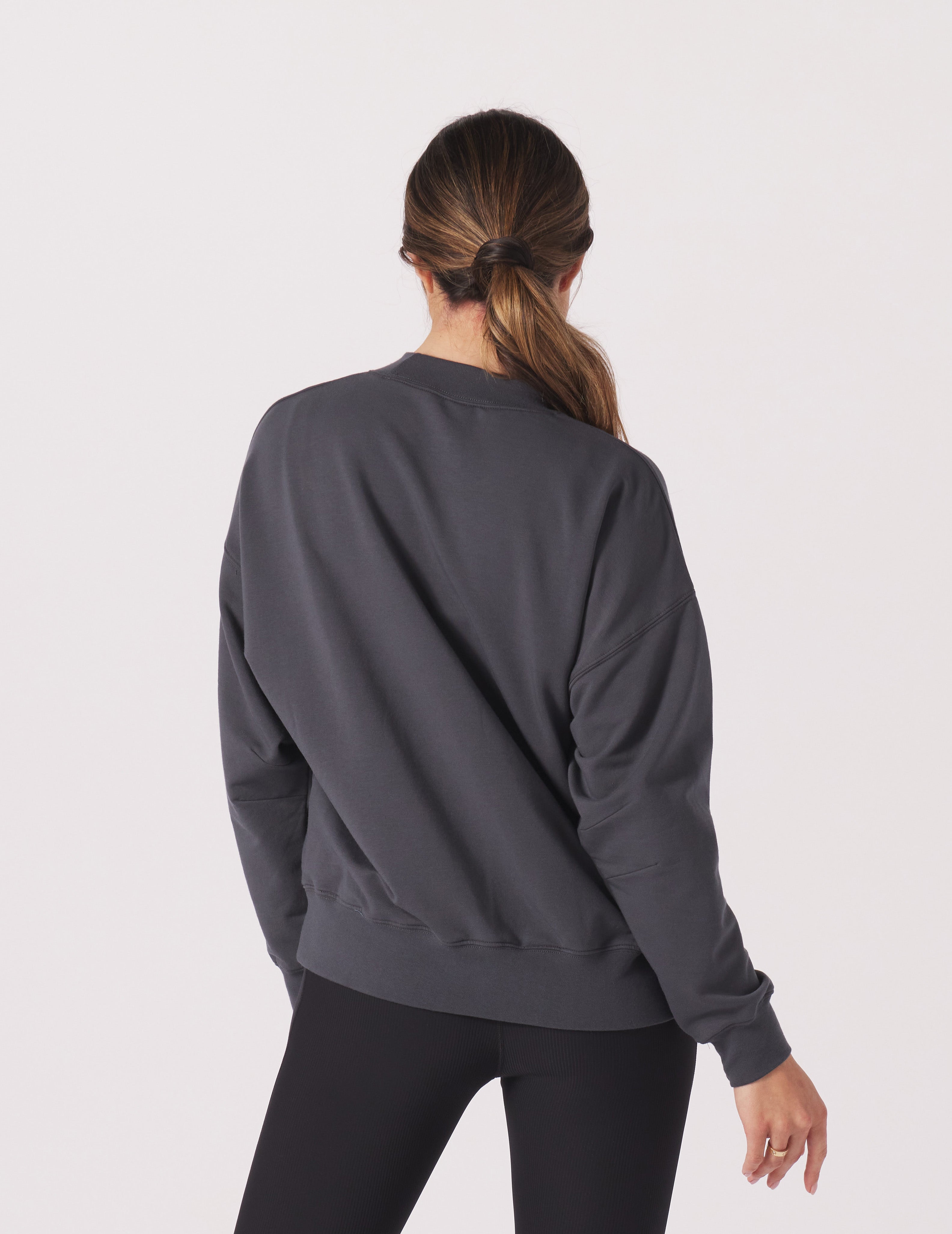 Vintage Oversized Crew: Carbon