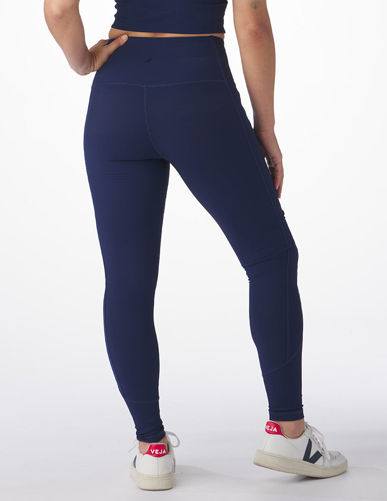 Directional Legging: Indigo