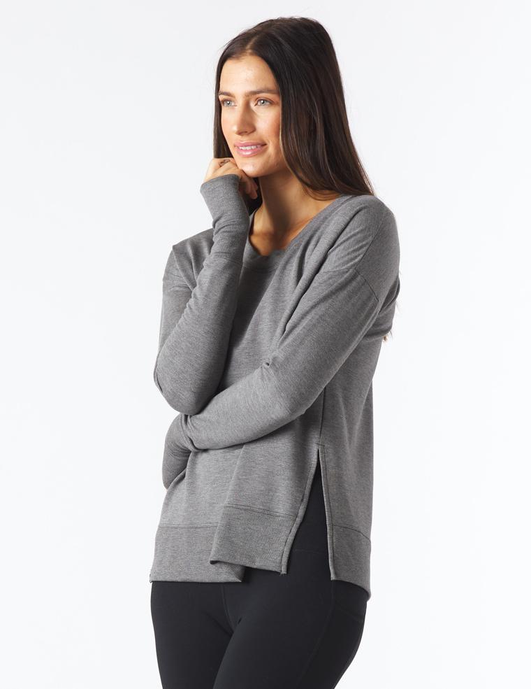 Lounge Long Sleeve: Charcoal Heather