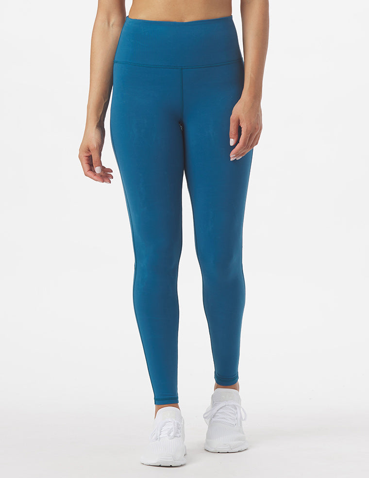 パンツ ROCKCAKE Highwaist Ribbed Ciara Leggings Blue RC23PT00600 High Waist Peek-A-Boo Legging: Moroccan Blue – Glyder