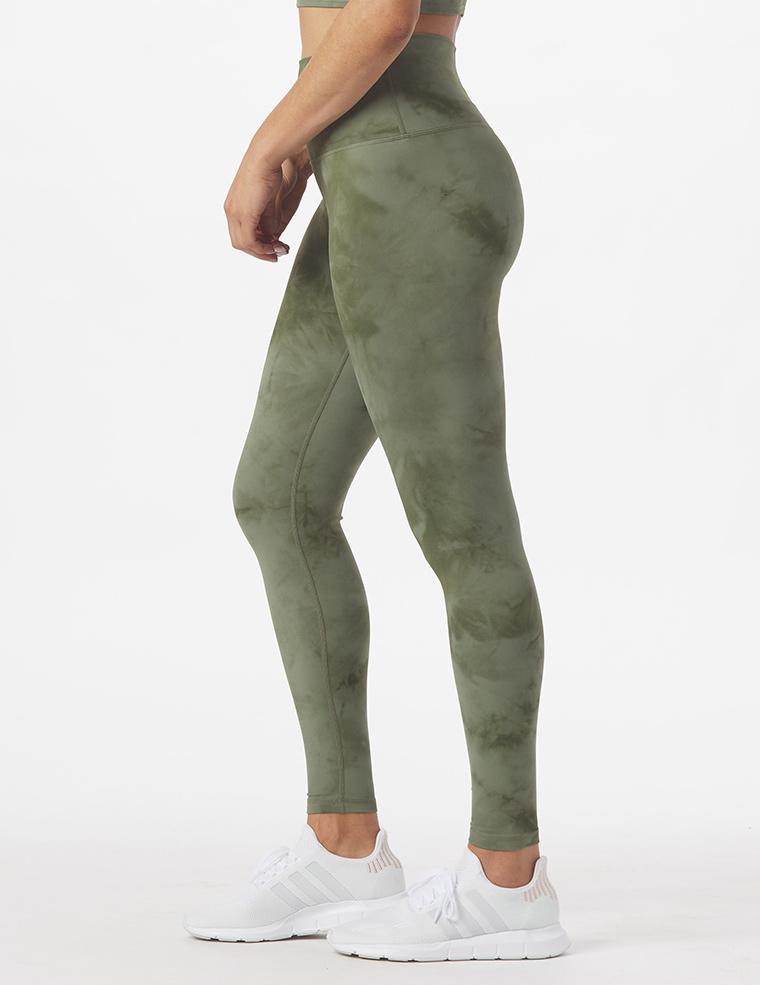 High Waist Pure Legging: Moss Tie Dye