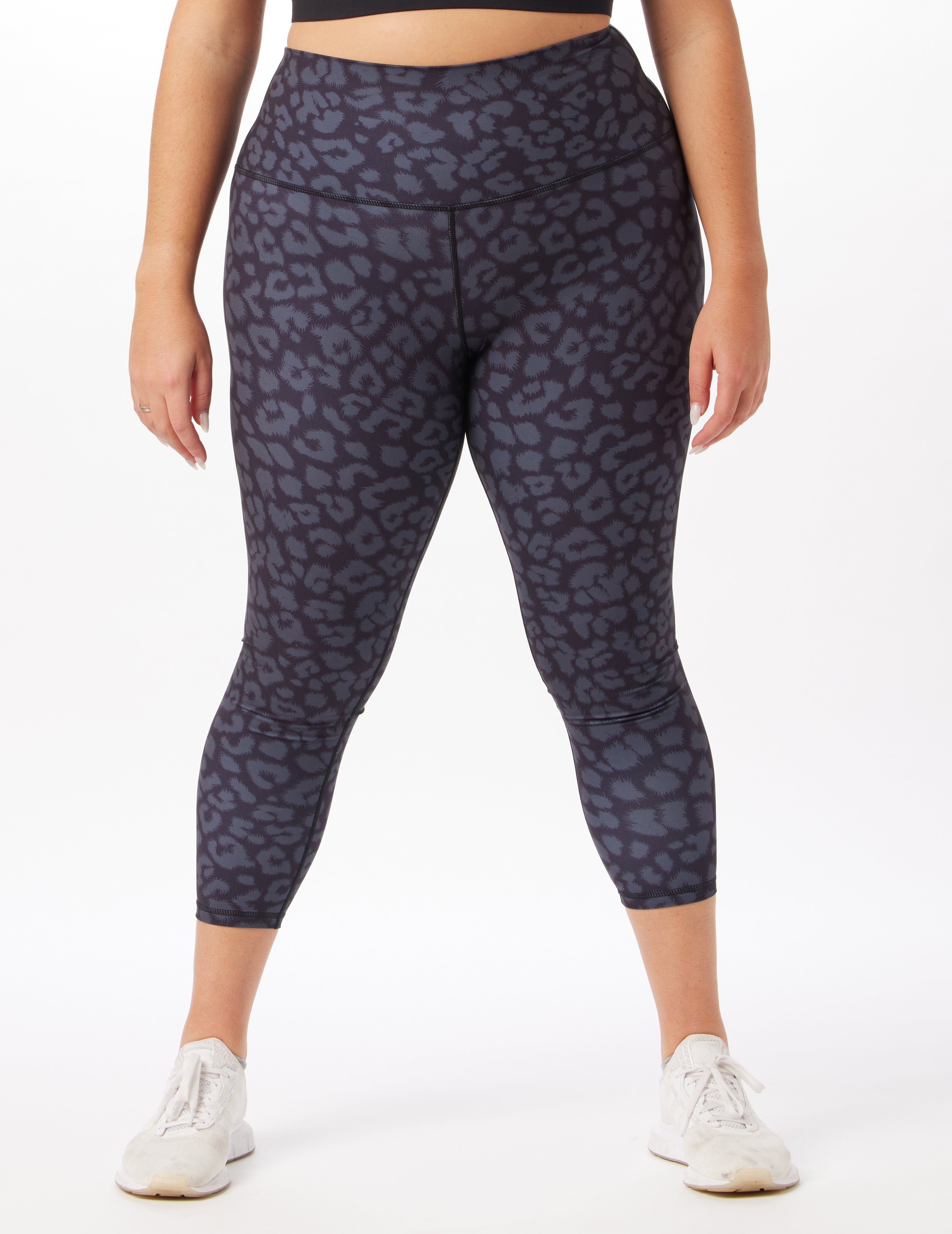 High Waist Pure Legging Print: Black Leopard