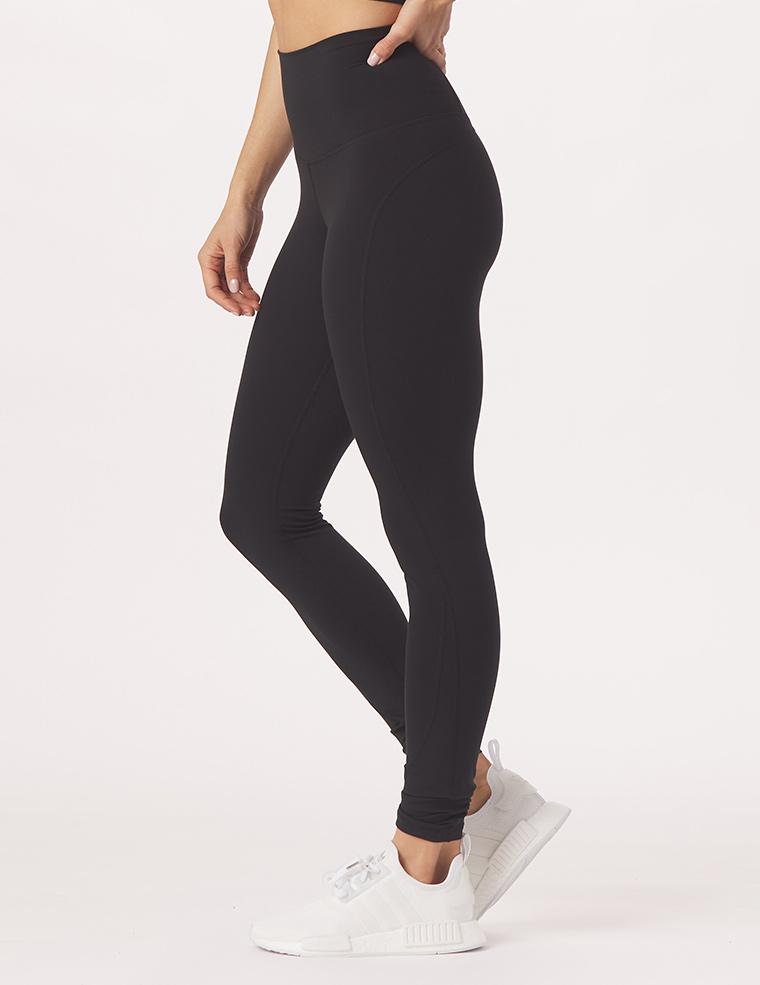 Buy DE MOZA Black Women's Solid Ankle Length Leggings | Shoppers Stop