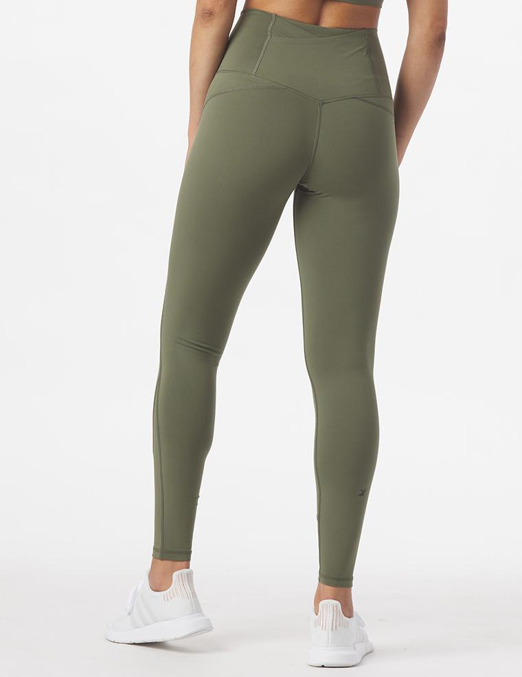 High Waist Pure Pocket Legging: Moss