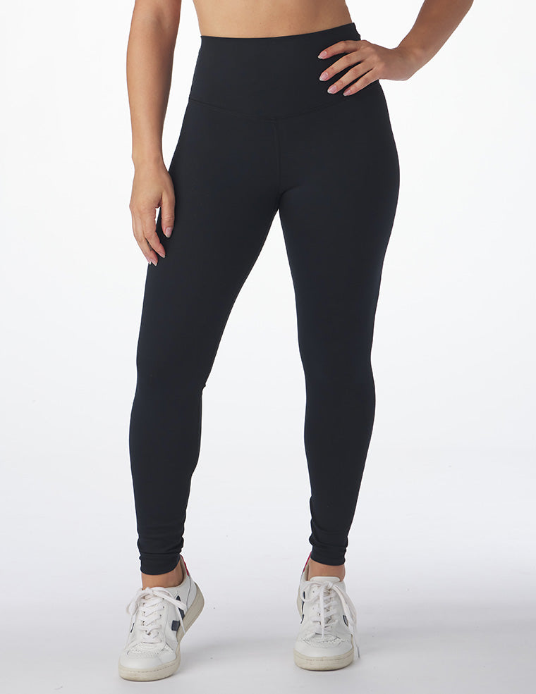 Buy the Lululemon Women's Athletica Speckle Black & White Leggings Size 6