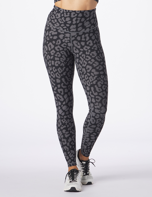 Sultry Legging Print: Black Leopard