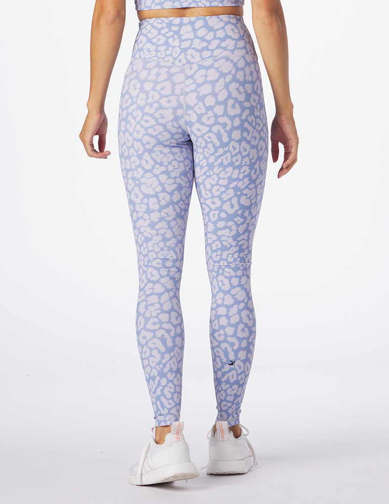 Sultry Legging Print: Lilac Leopard