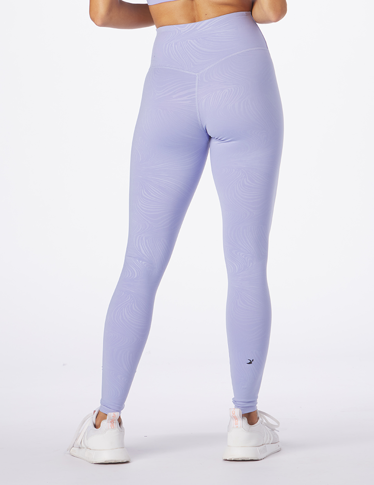 Sultry Legging Print: Lilac Swirl Gloss